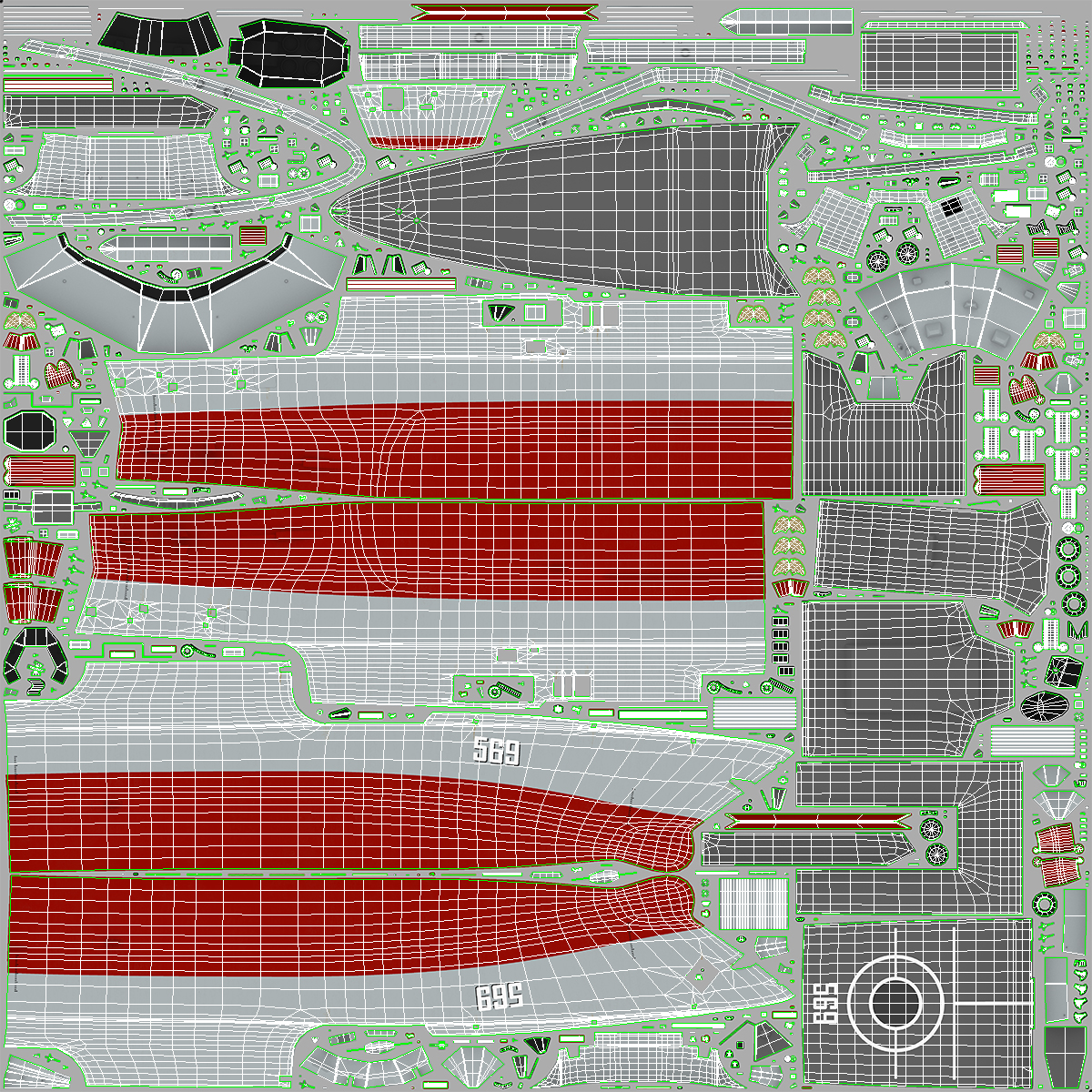 Type 054A Frigate Rigged 3D model