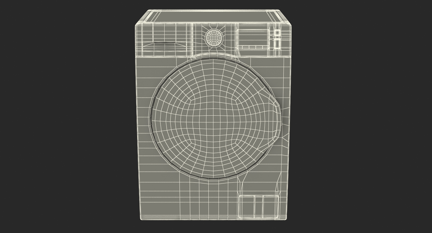 Dryer and Washing Machine Generic White 3D model