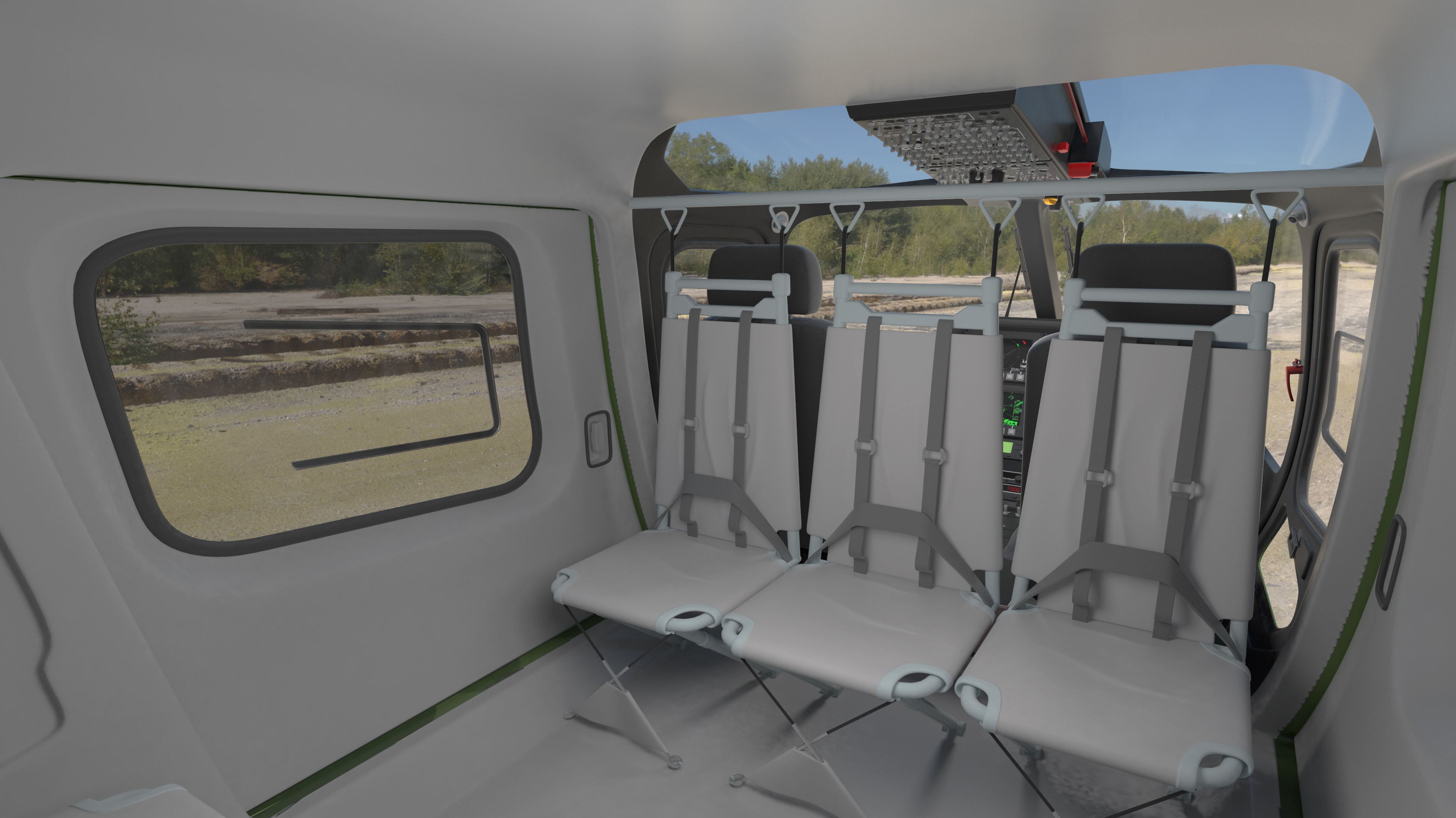 3D Army Helicopter AgustaWestland AW119 Rigged model