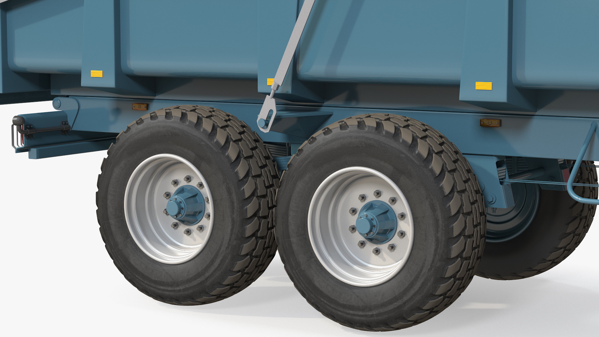 3D Tractor with Body Tipper Trailer Clean model