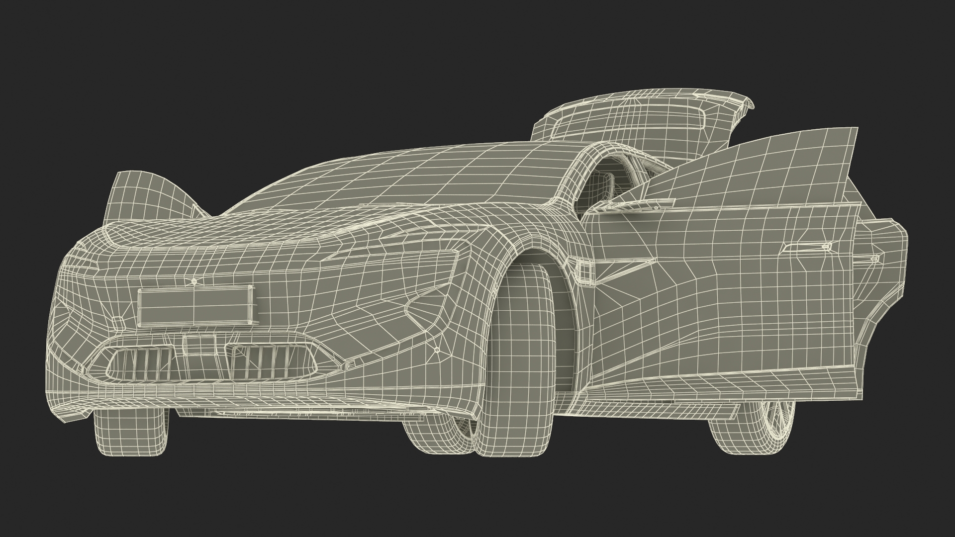 Generic Luxury Electric Sedan Blue Color Rigged 3D