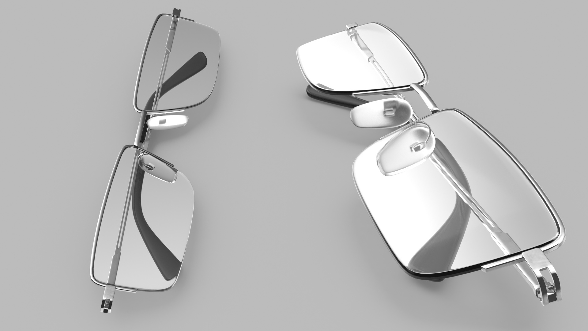 Foldable Reading Glasses 3D model