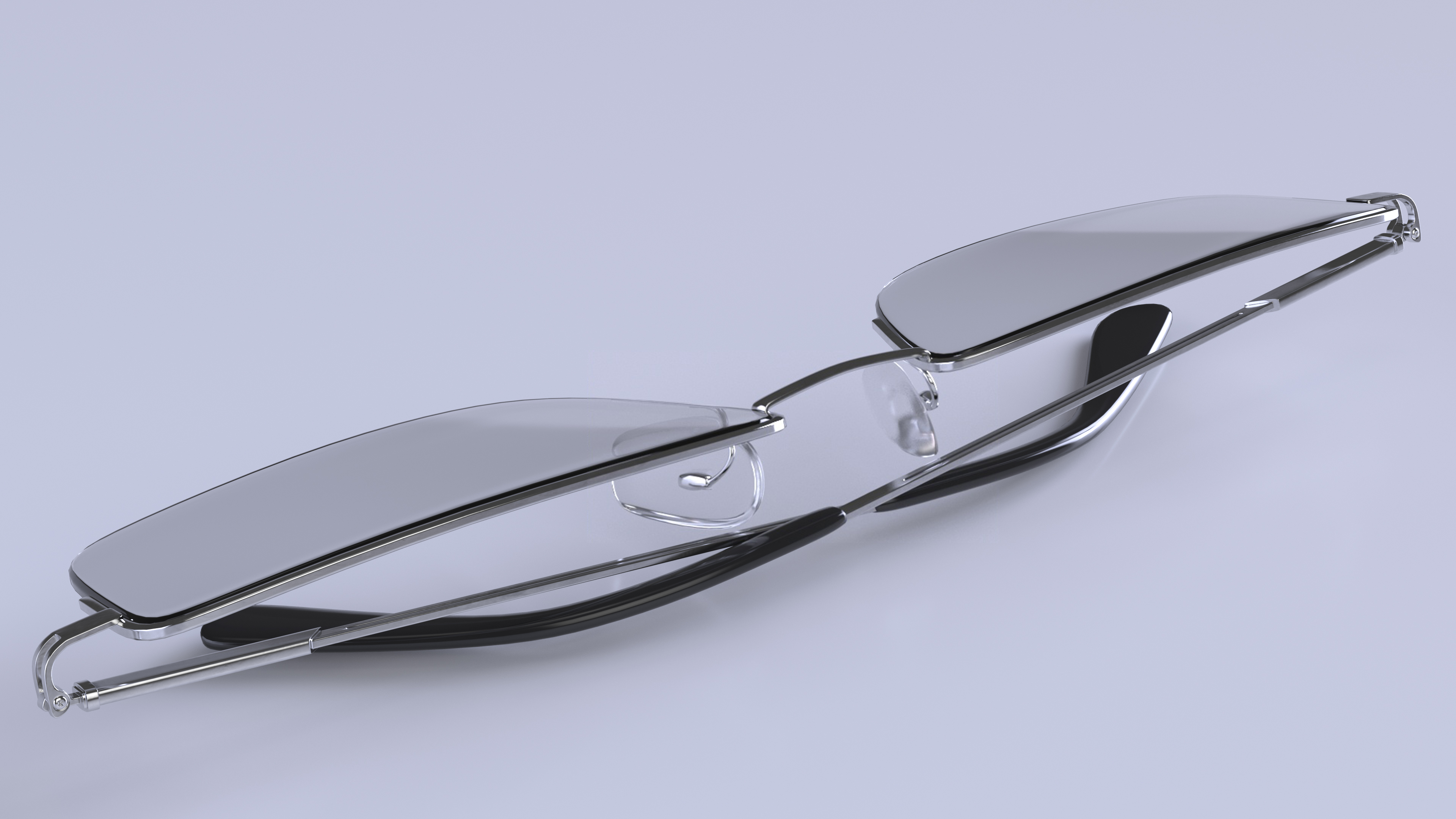 Foldable Reading Glasses 3D model