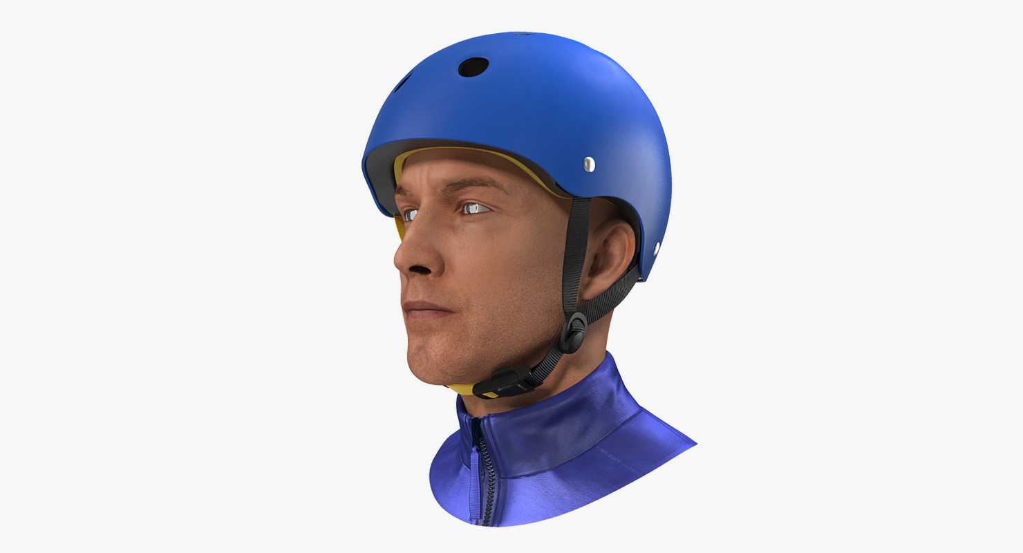 3D model Skate Helmet on Head