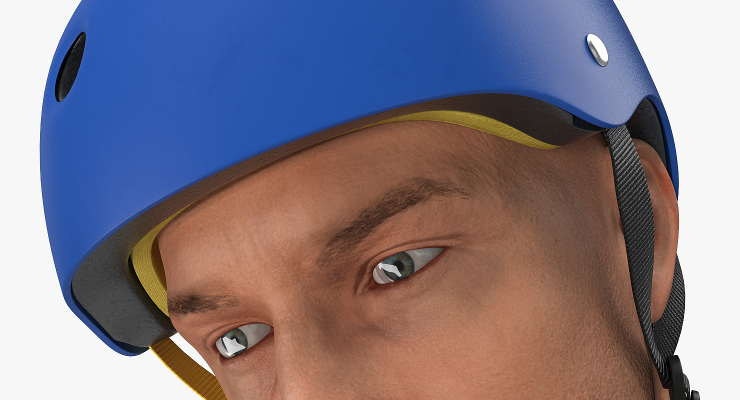 3D model Skate Helmet on Head