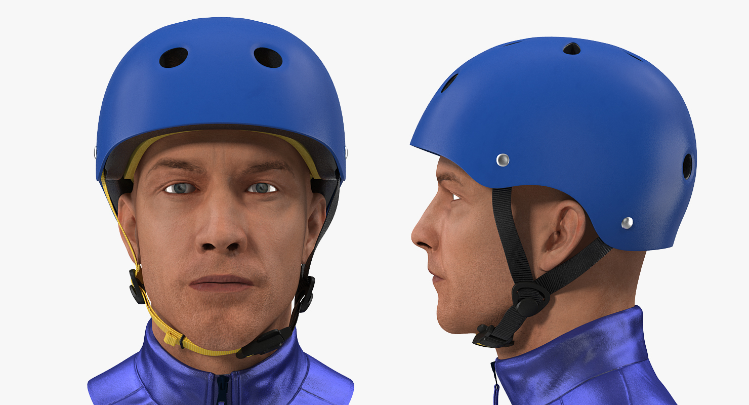 3D model Skate Helmet on Head