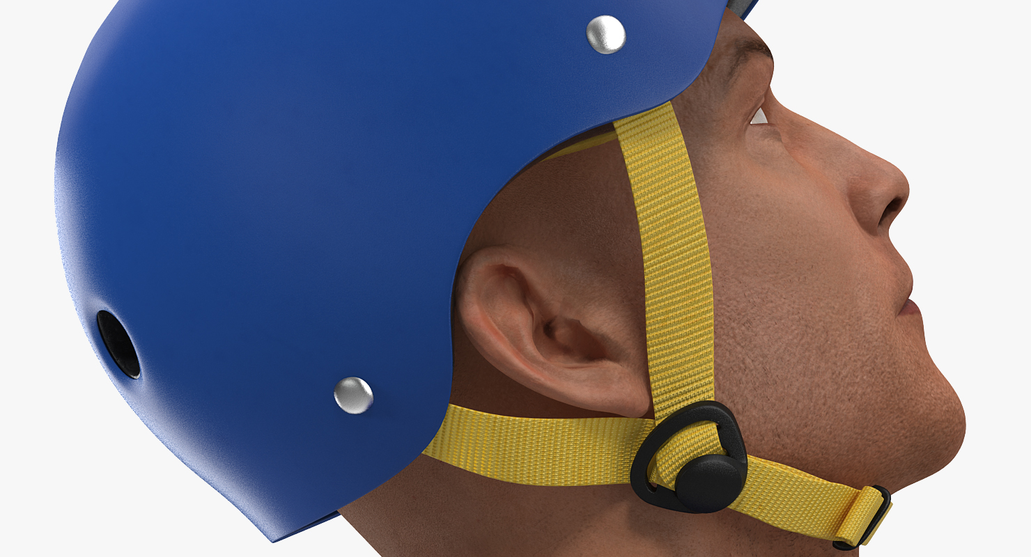 3D model Skate Helmet on Head
