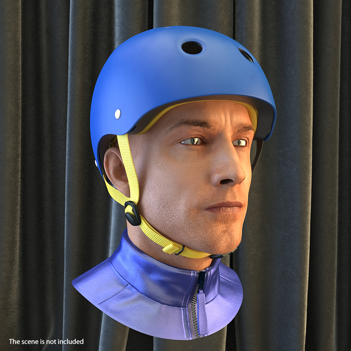 3D model Skate Helmet on Head