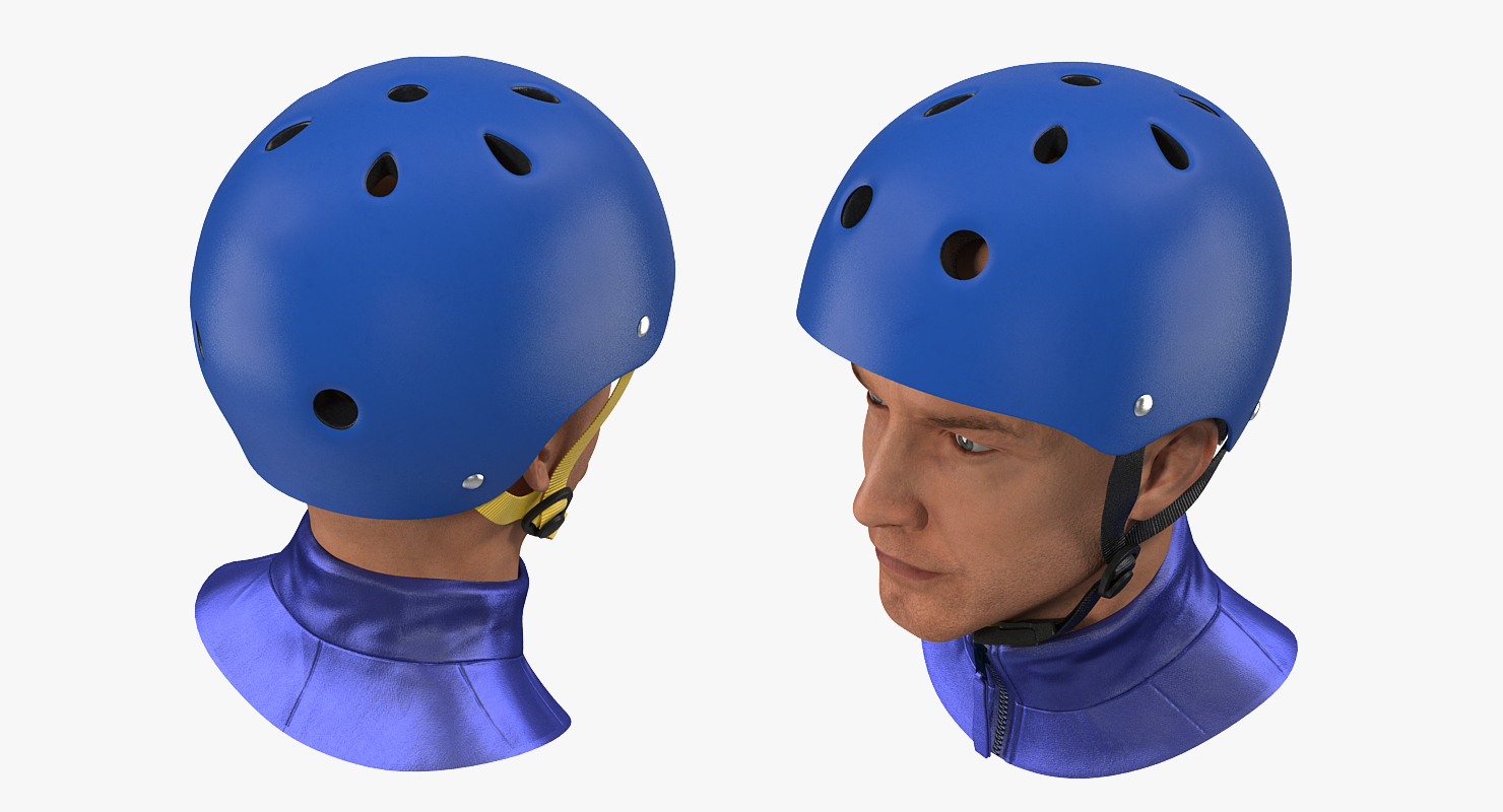 3D model Skate Helmet on Head