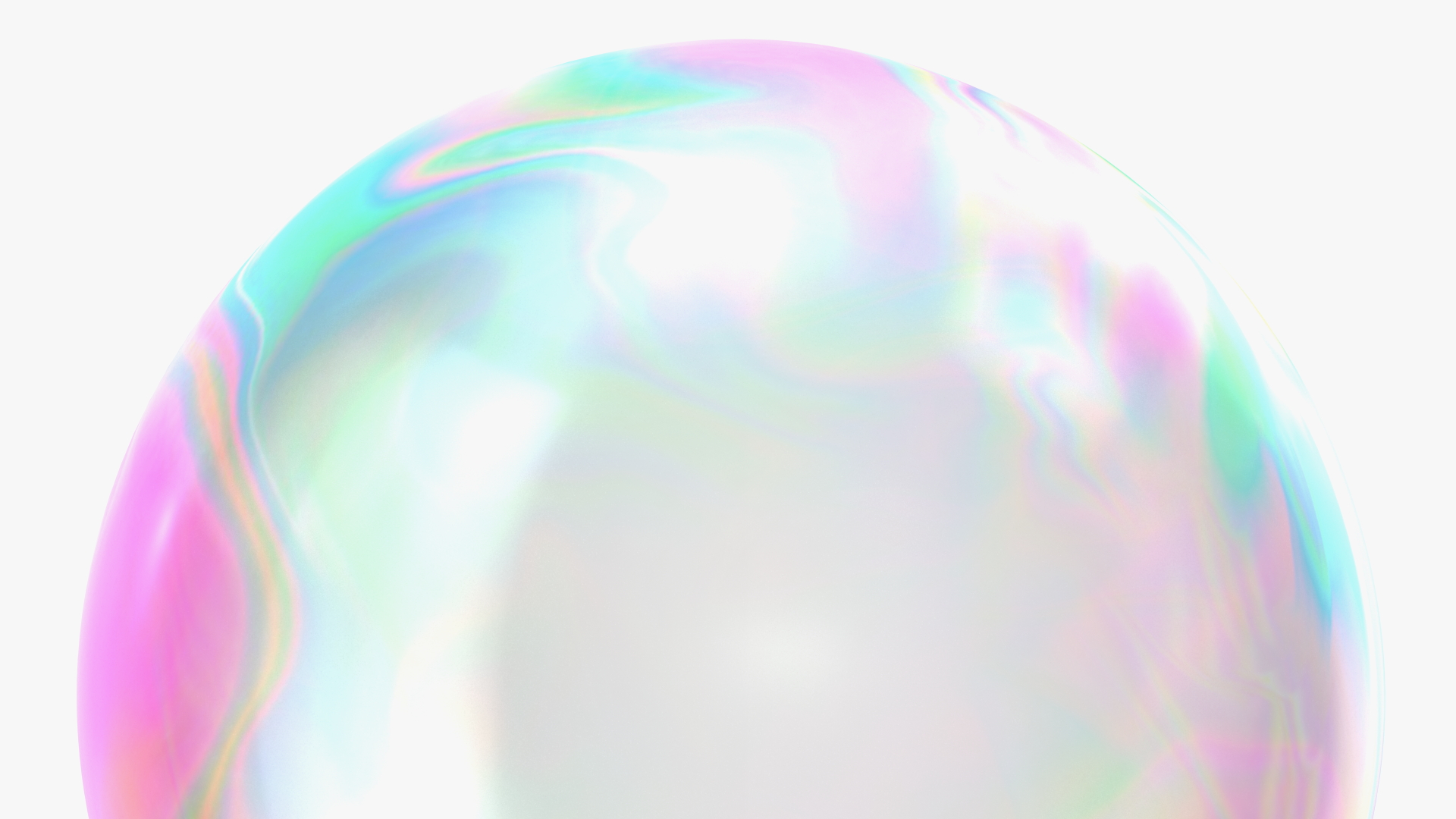 3D model Soap Bubble Burst Stage 2