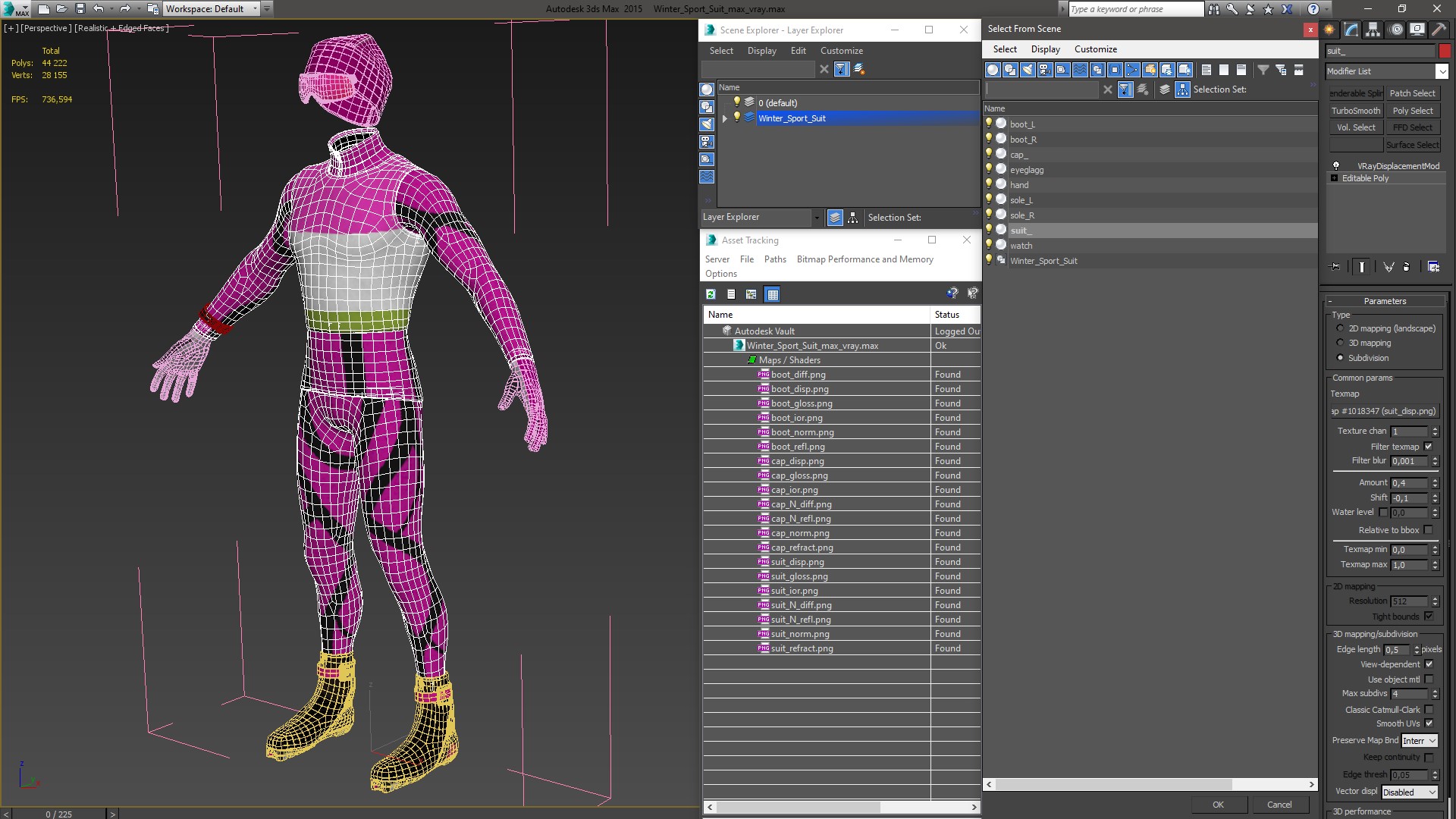 Winter Sport Suit 3D