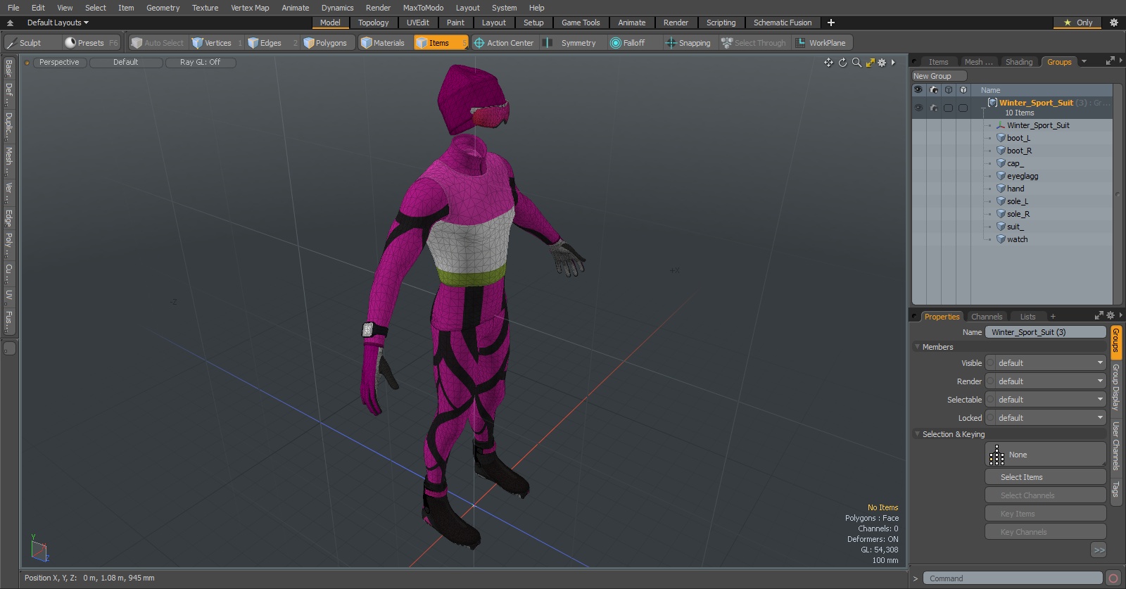 Winter Sport Suit 3D