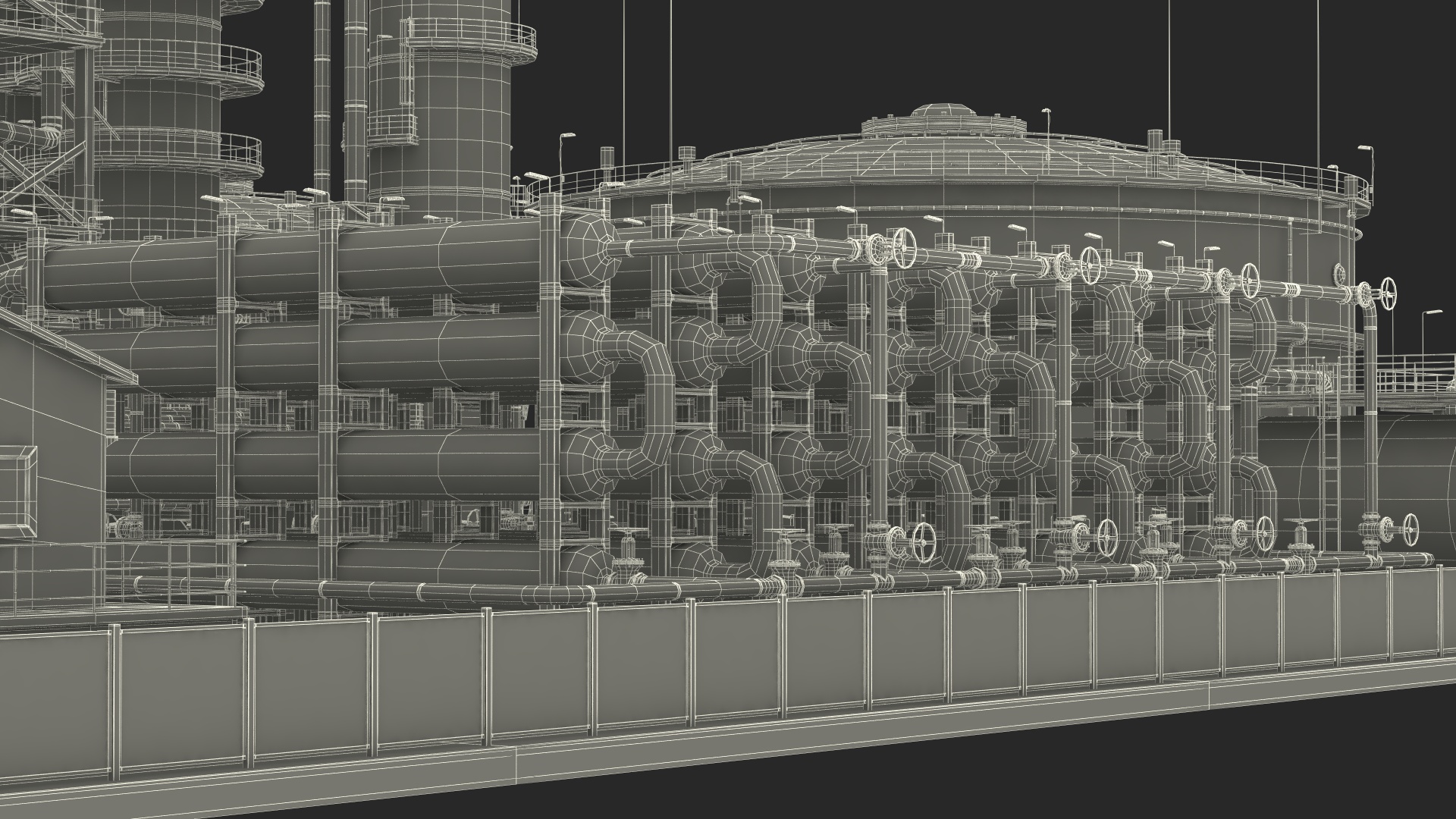 3D Oil Refining Facility