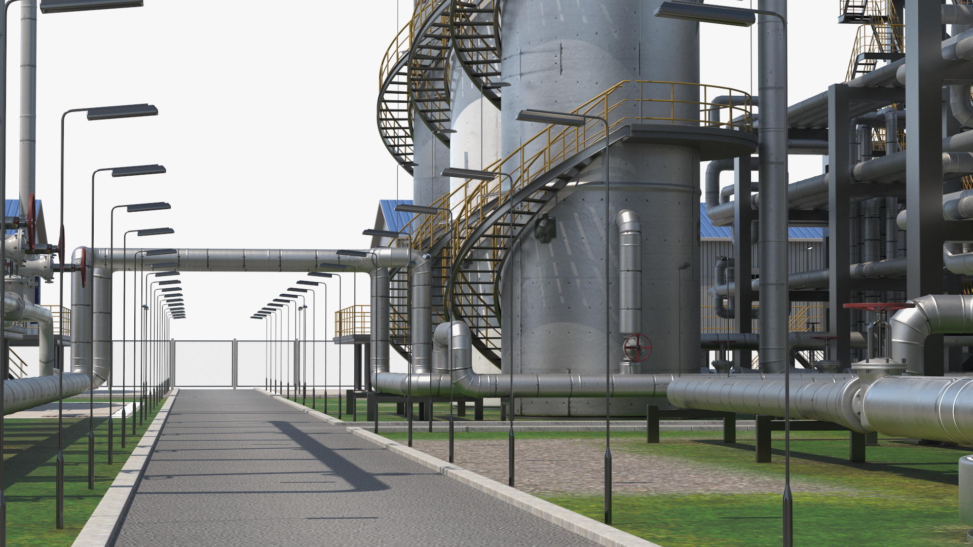 3D Oil Refining Facility