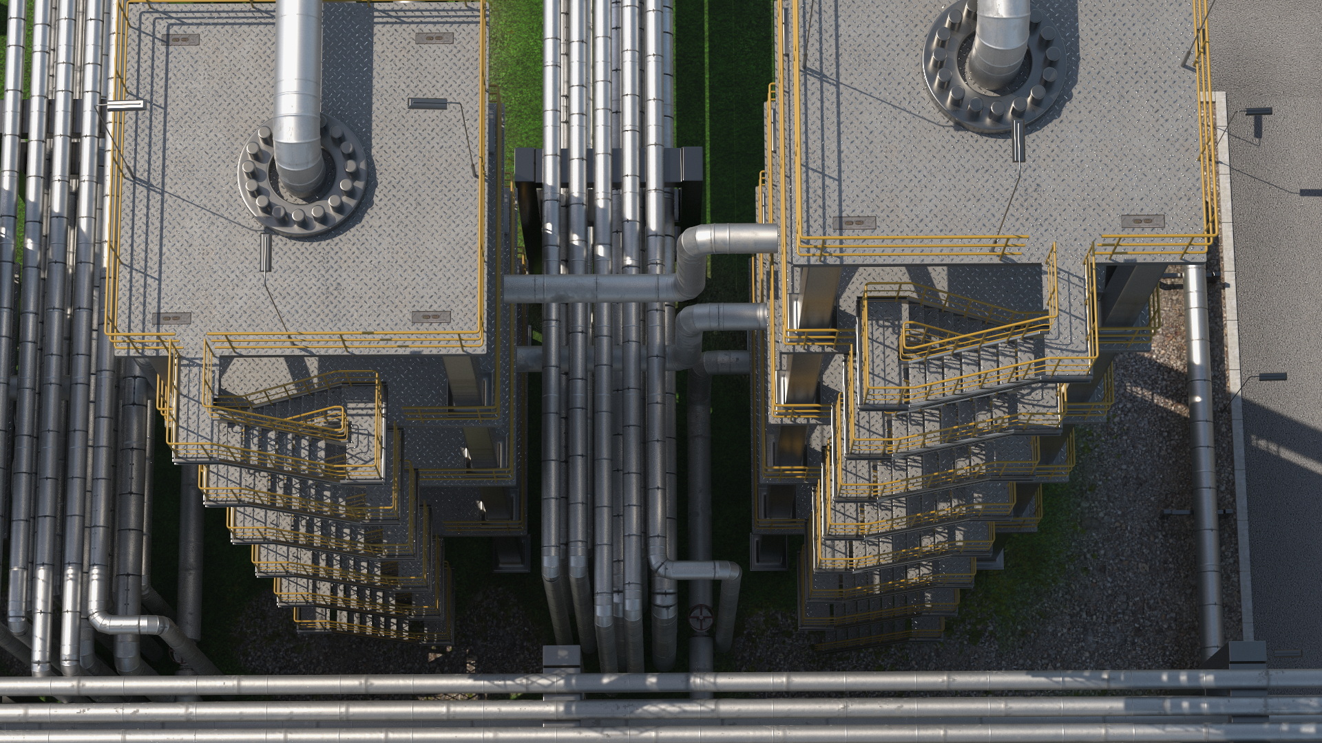 3D Oil Refining Facility