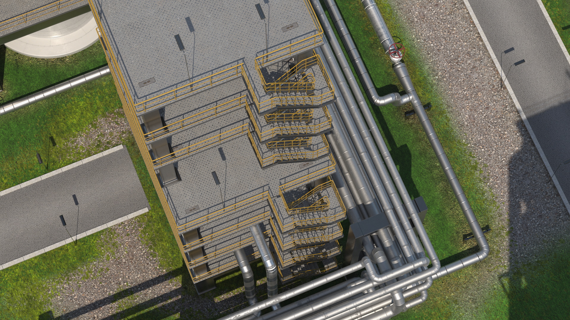 3D Oil Refining Facility