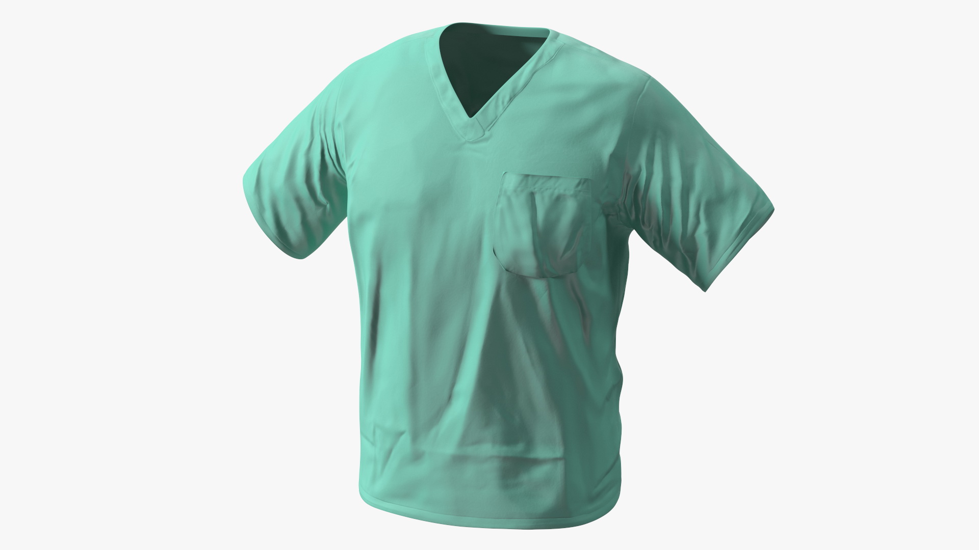 3D Surgeon Green Scrubs Shirt