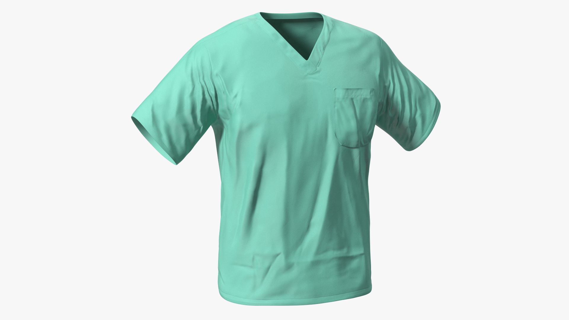 3D Surgeon Green Scrubs Shirt