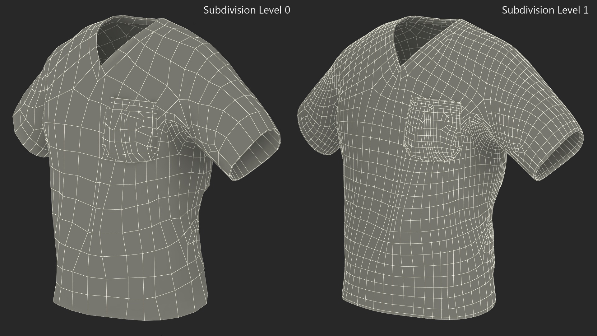 3D Surgeon Green Scrubs Shirt