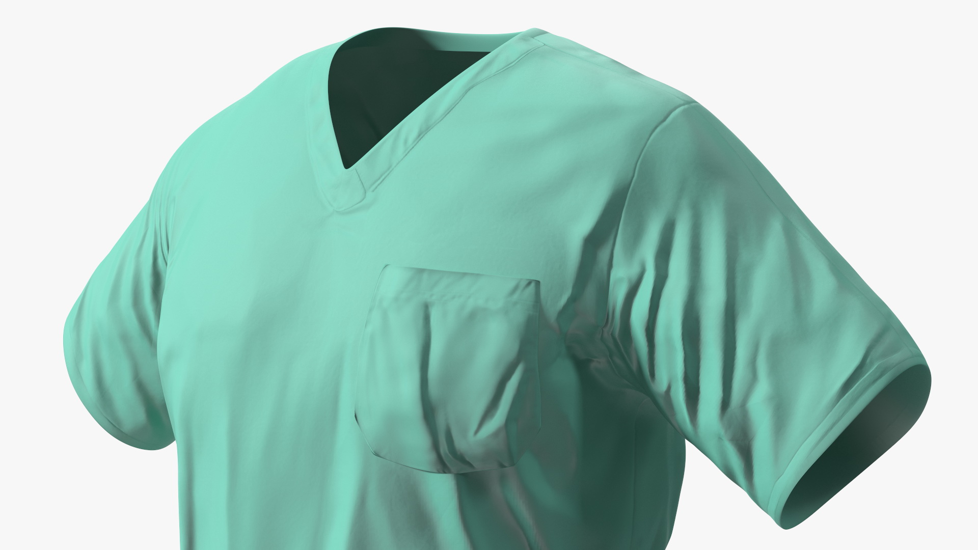 3D Surgeon Green Scrubs Shirt