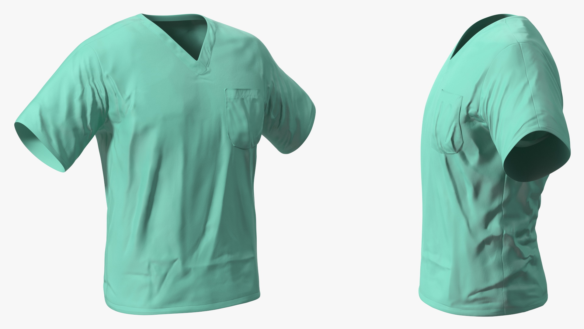 3D Surgeon Green Scrubs Shirt