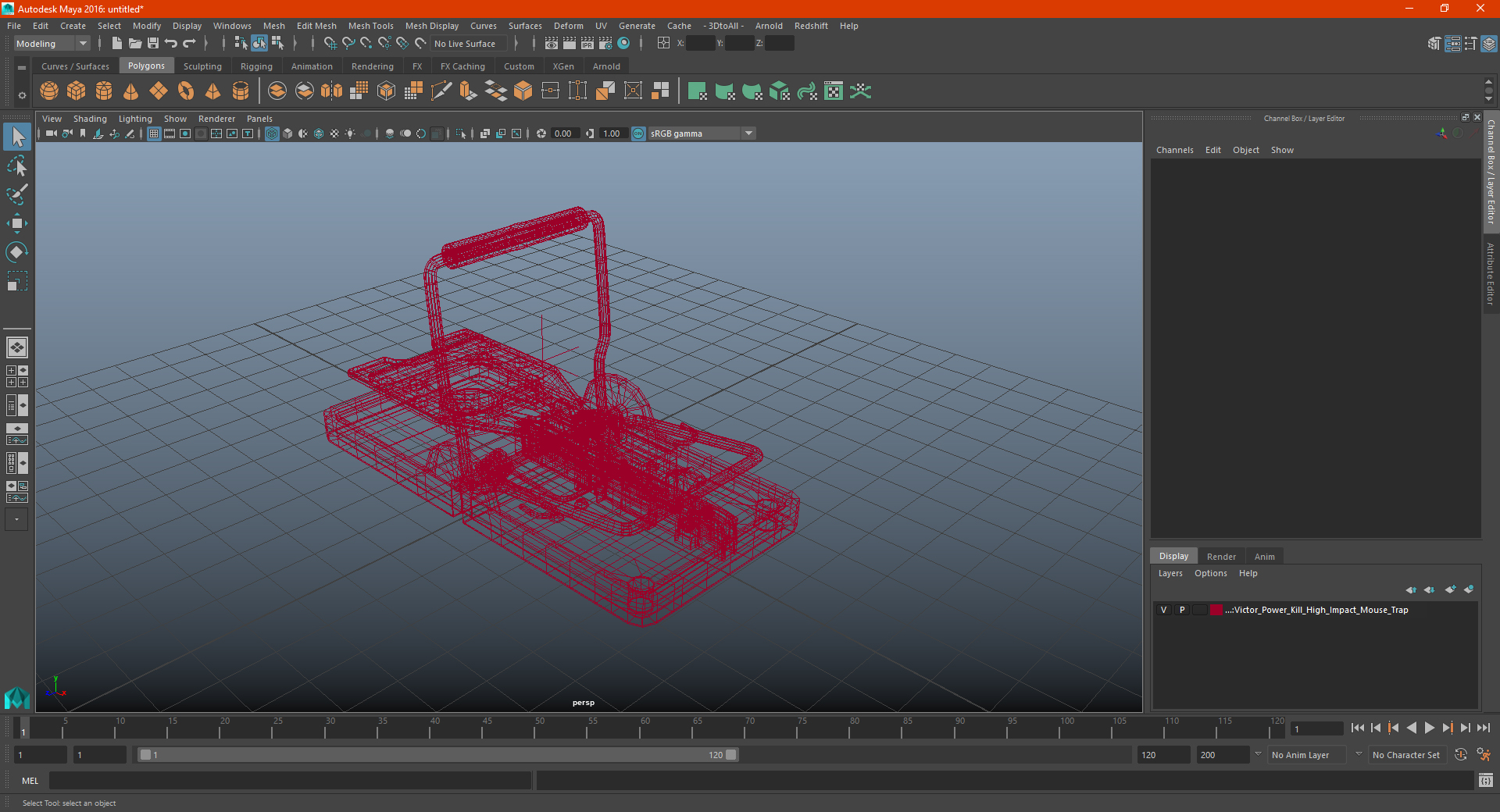 3D model Victor Power Kill High Impact Mouse Trap