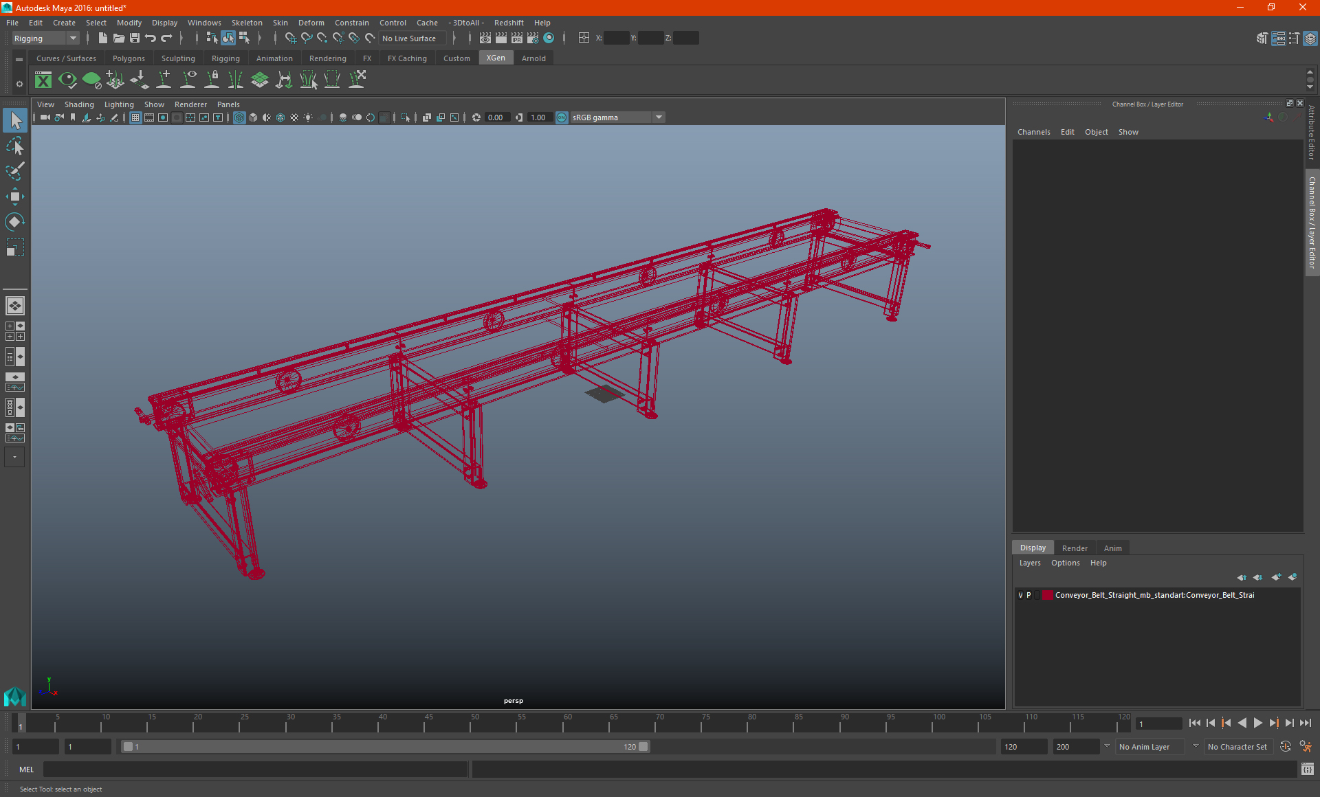 Conveyor Belt Straight 3D