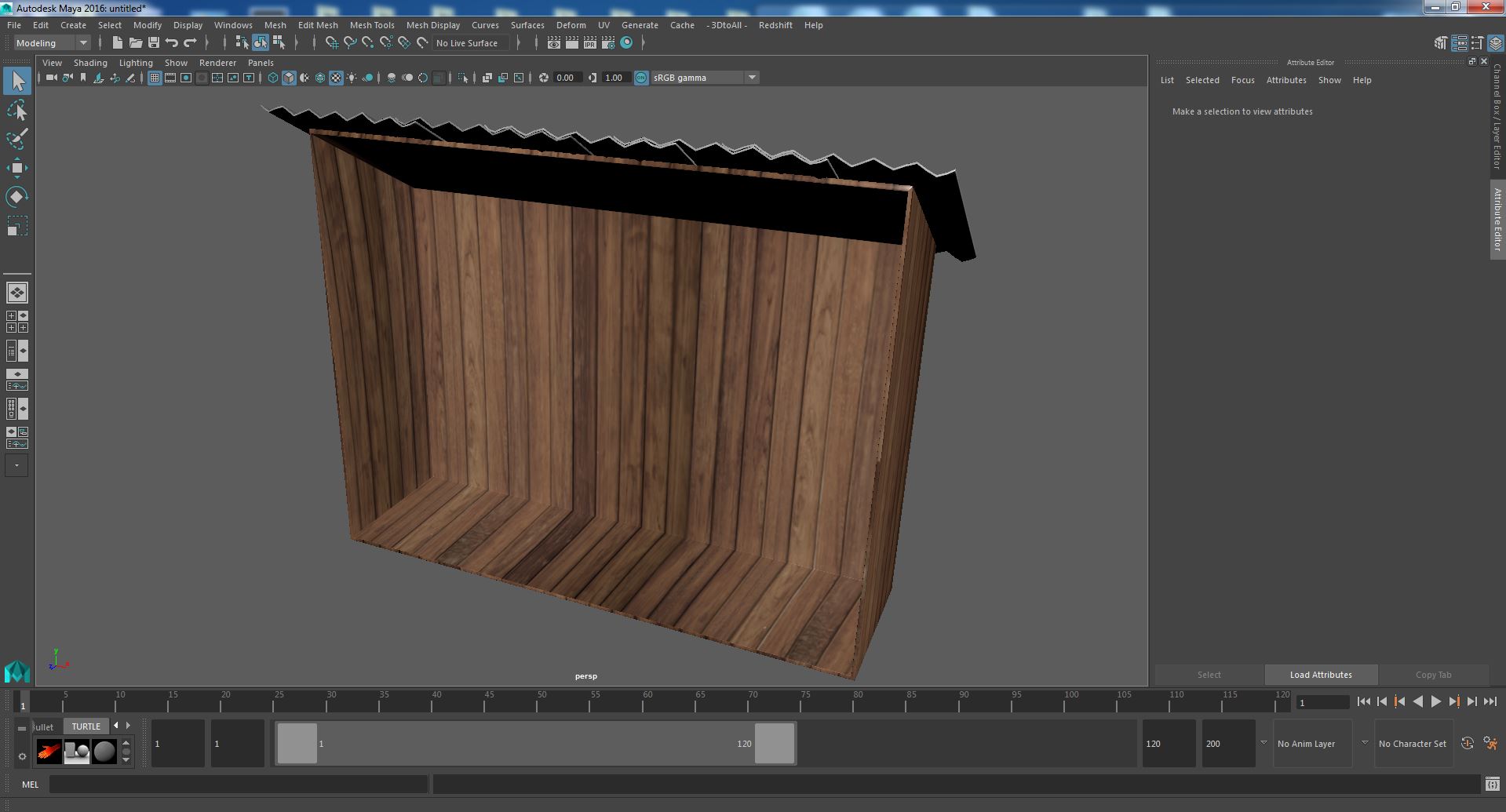 3D model Old Wooden Shed