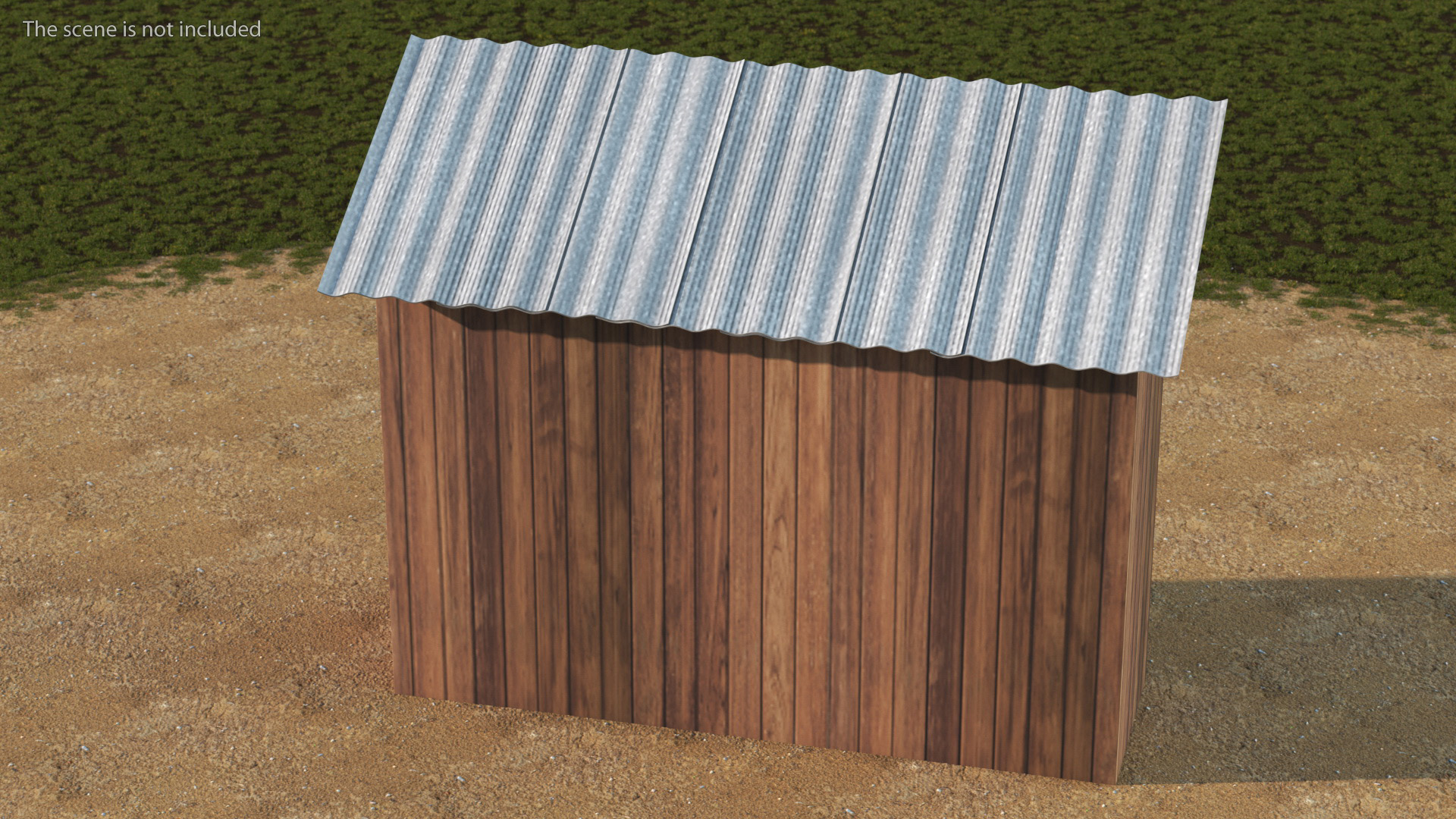 3D model Old Wooden Shed