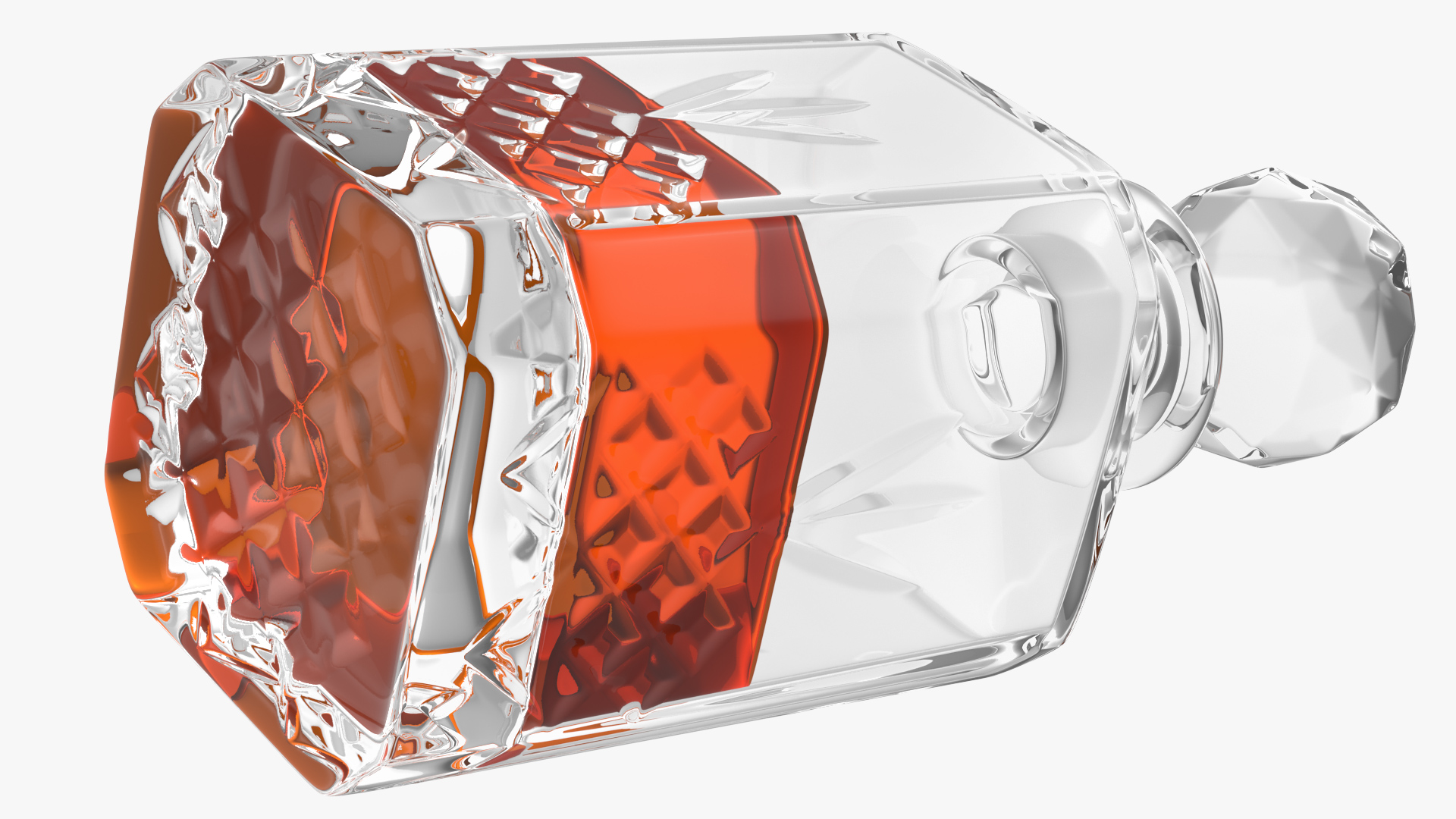 3D model Square Crystal Whisky Decanter