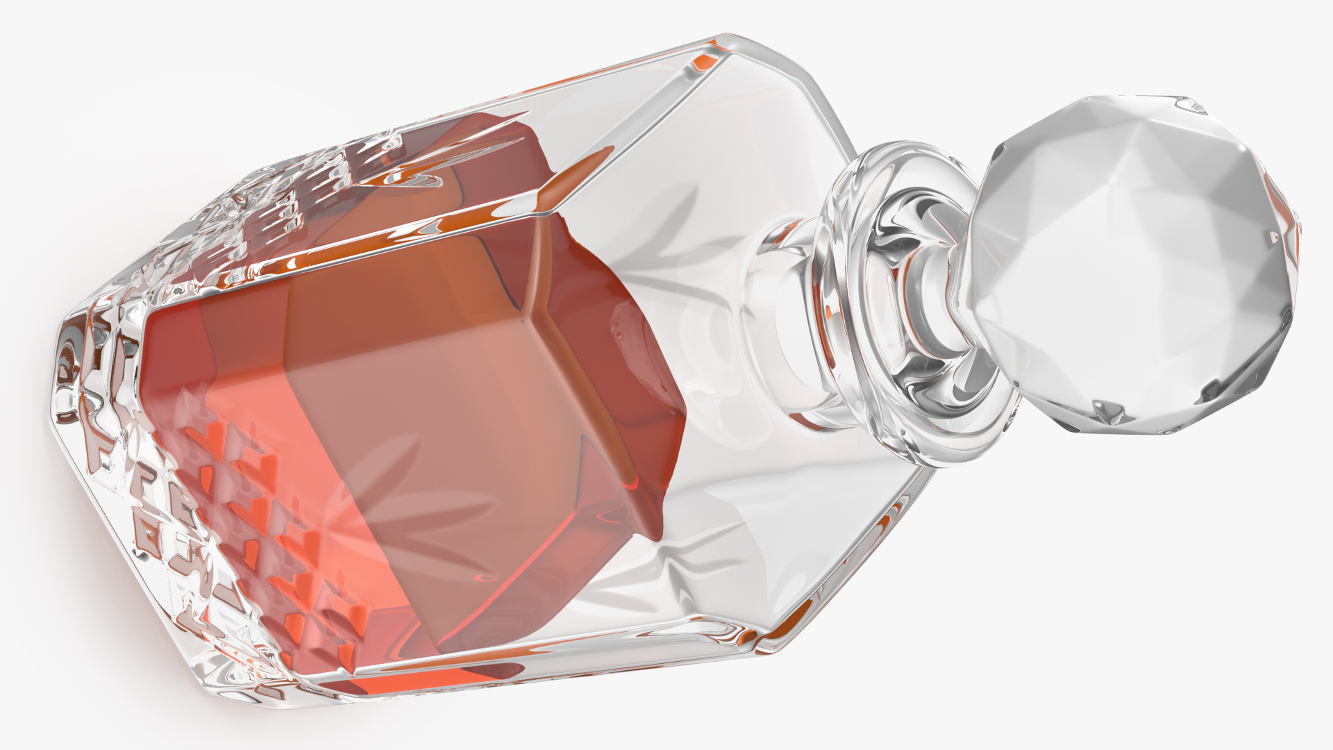 3D model Square Crystal Whisky Decanter
