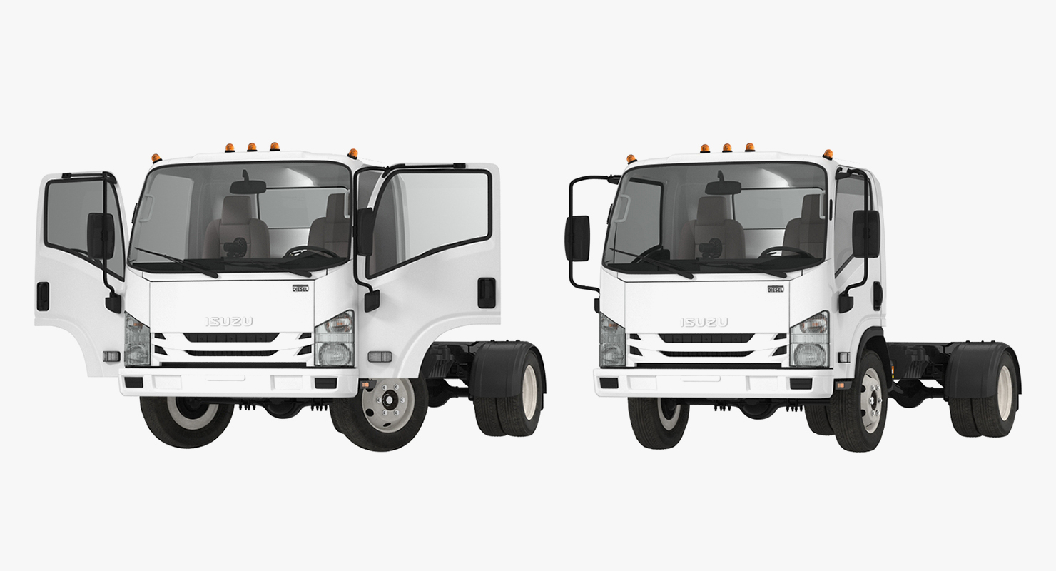 Commercial Truck Isuzu NPR 2018 Simple Interior 3D