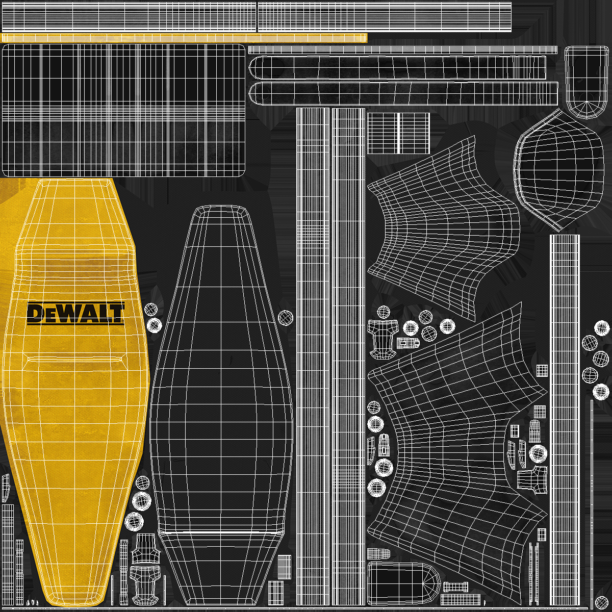 3D DeWalt DWST1 75653 Drill Holster Dusty model