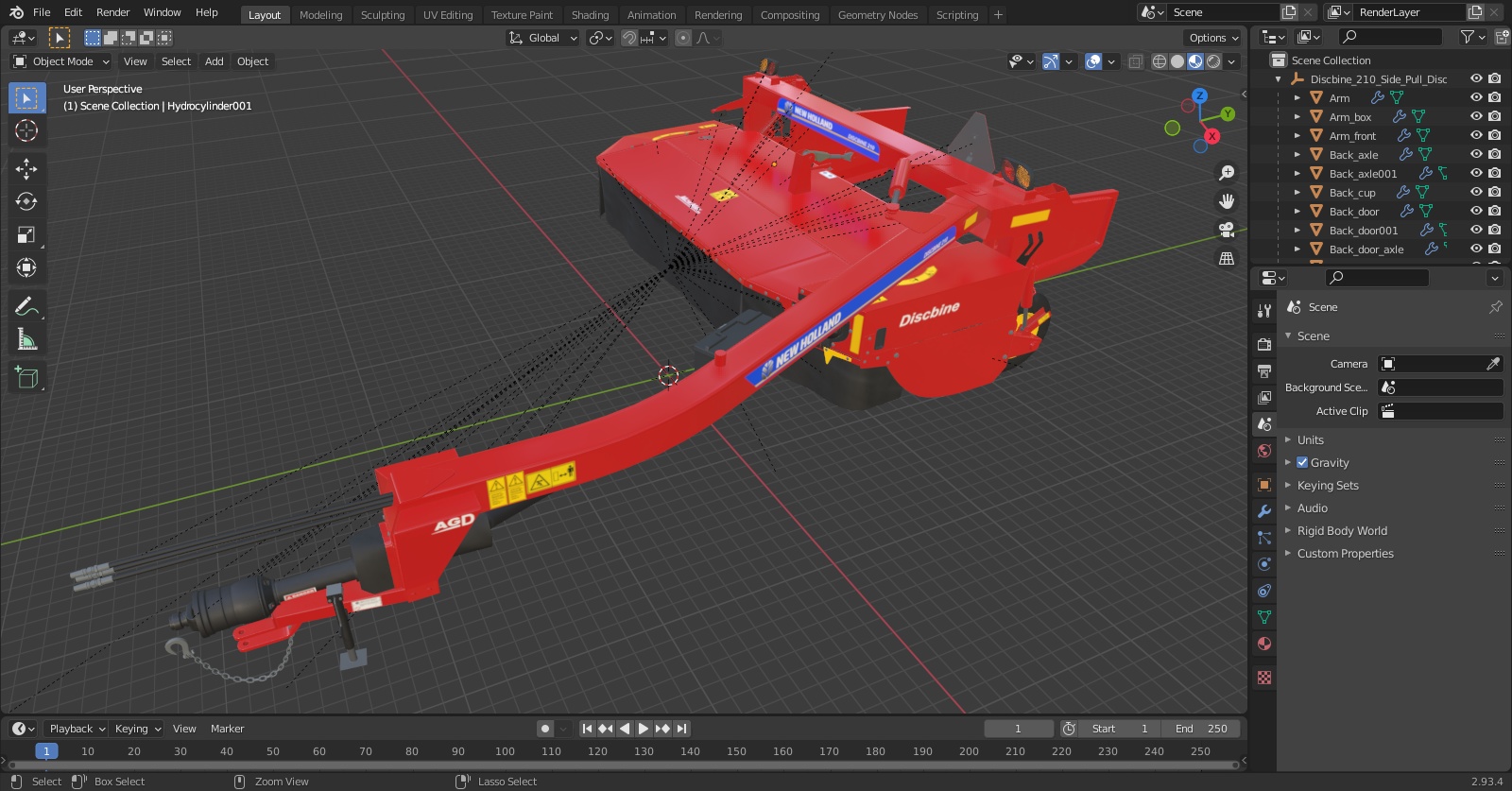 3D Discbine 210 Side Pull Disc Mower Conditioners