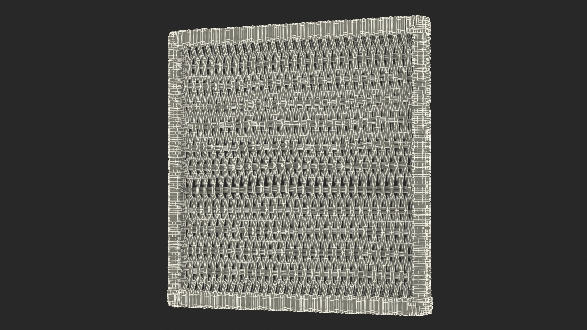 3D Rattan Panel Black model