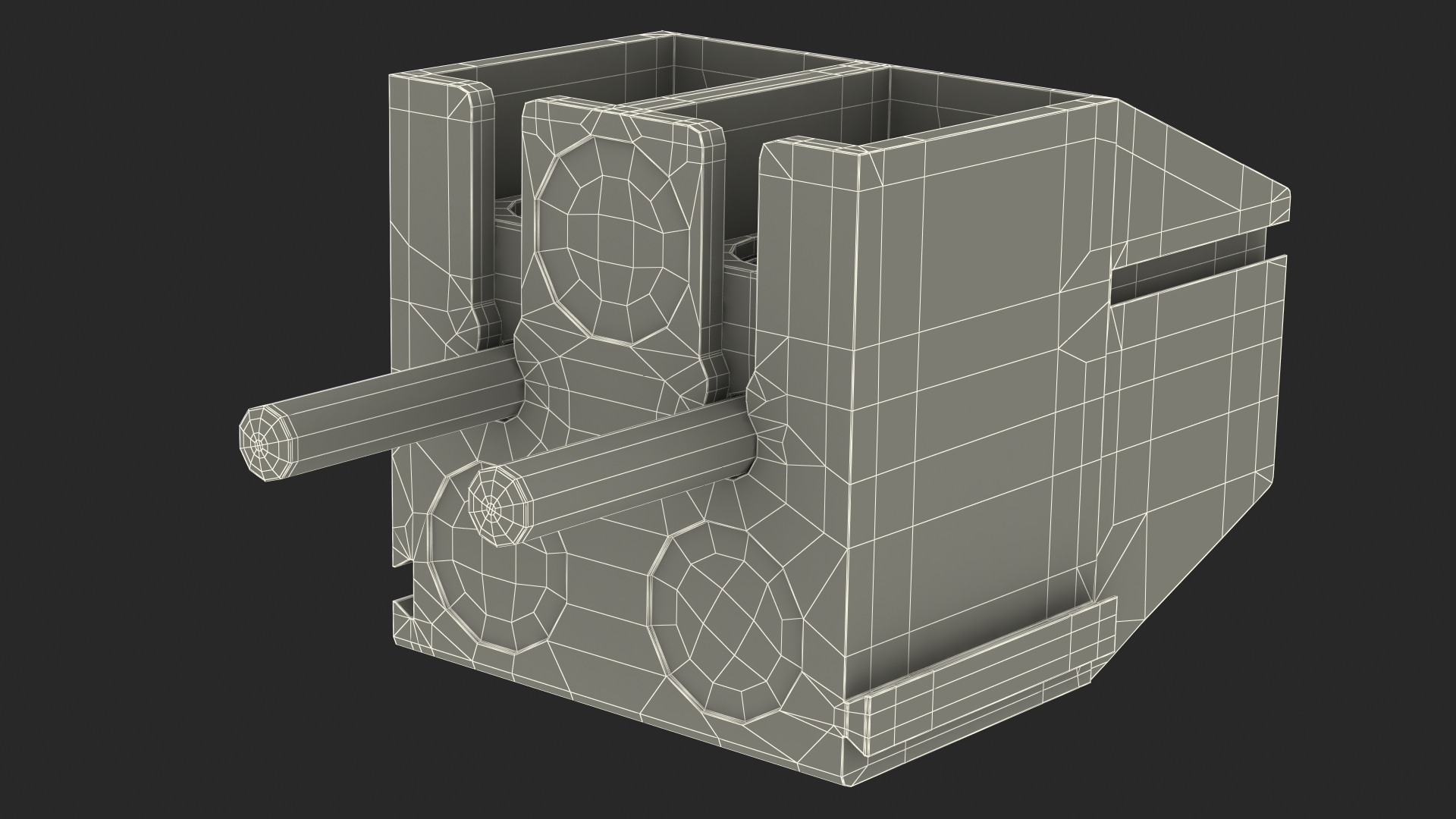 3D model Screw Terminal Block