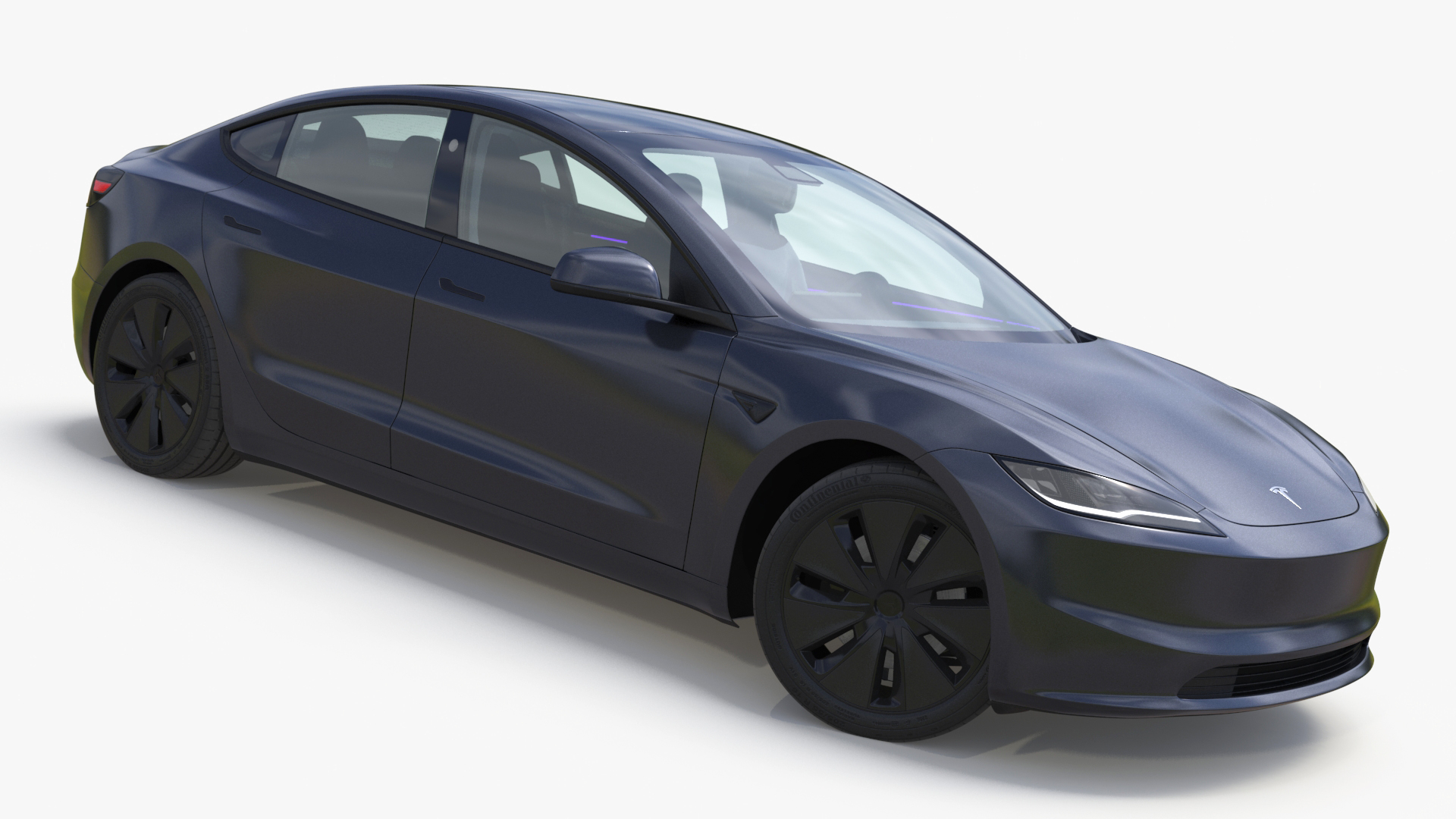 3D model Tesla Model 3 2024 with Tesla Bot Rigged