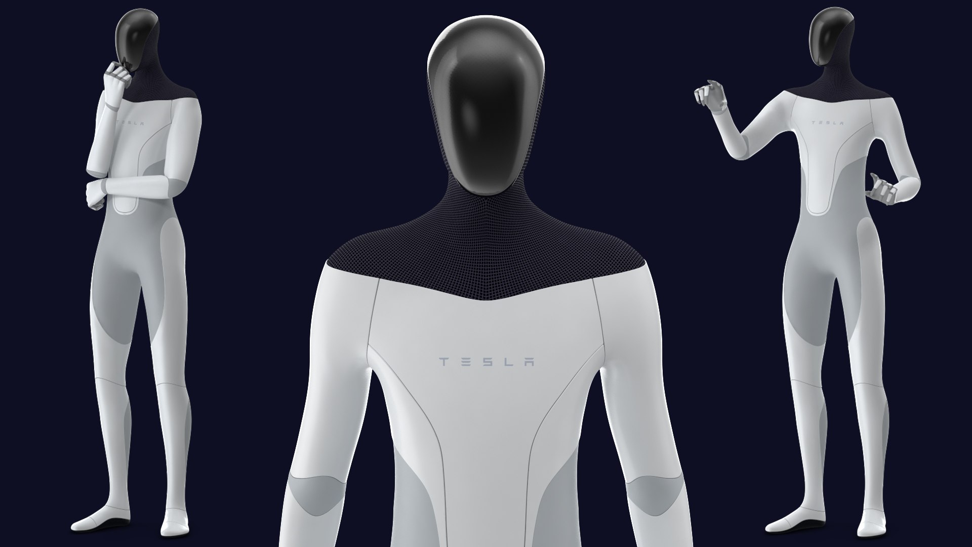 3D model Tesla Model 3 2024 with Tesla Bot Rigged