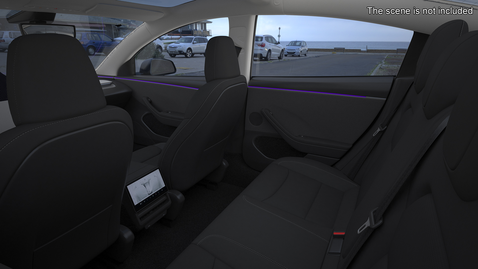 3D model Tesla Model 3 2024 with Tesla Bot Rigged