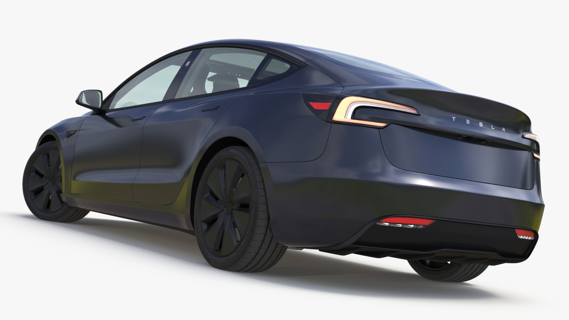 3D model Tesla Model 3 2024 with Tesla Bot Rigged