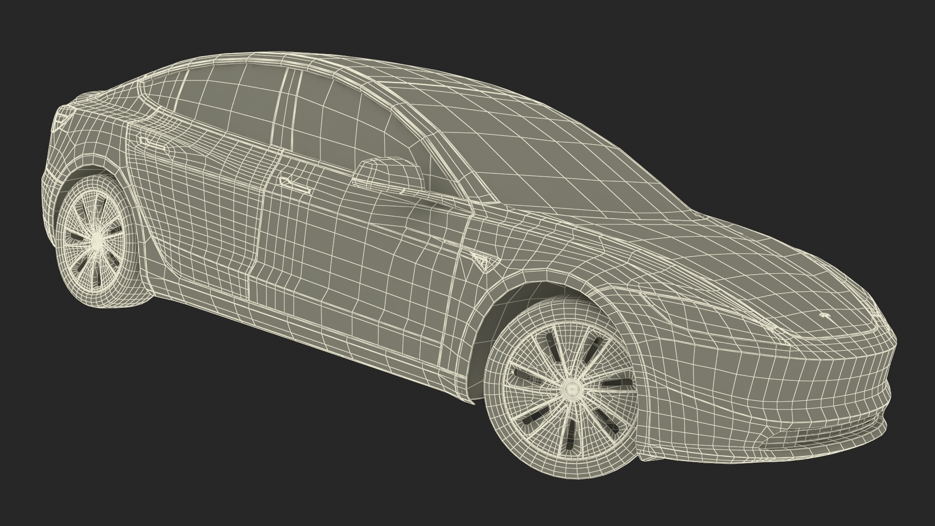3D model Tesla Model 3 2024 with Tesla Bot Rigged