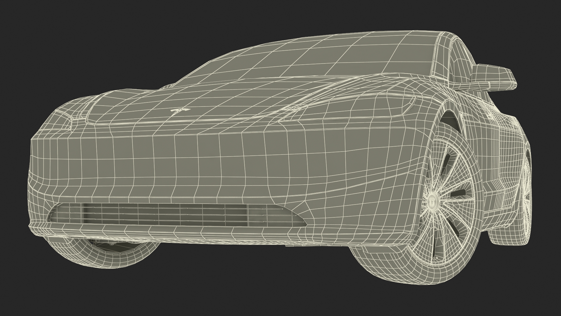 3D model Tesla Model 3 2024 with Tesla Bot Rigged