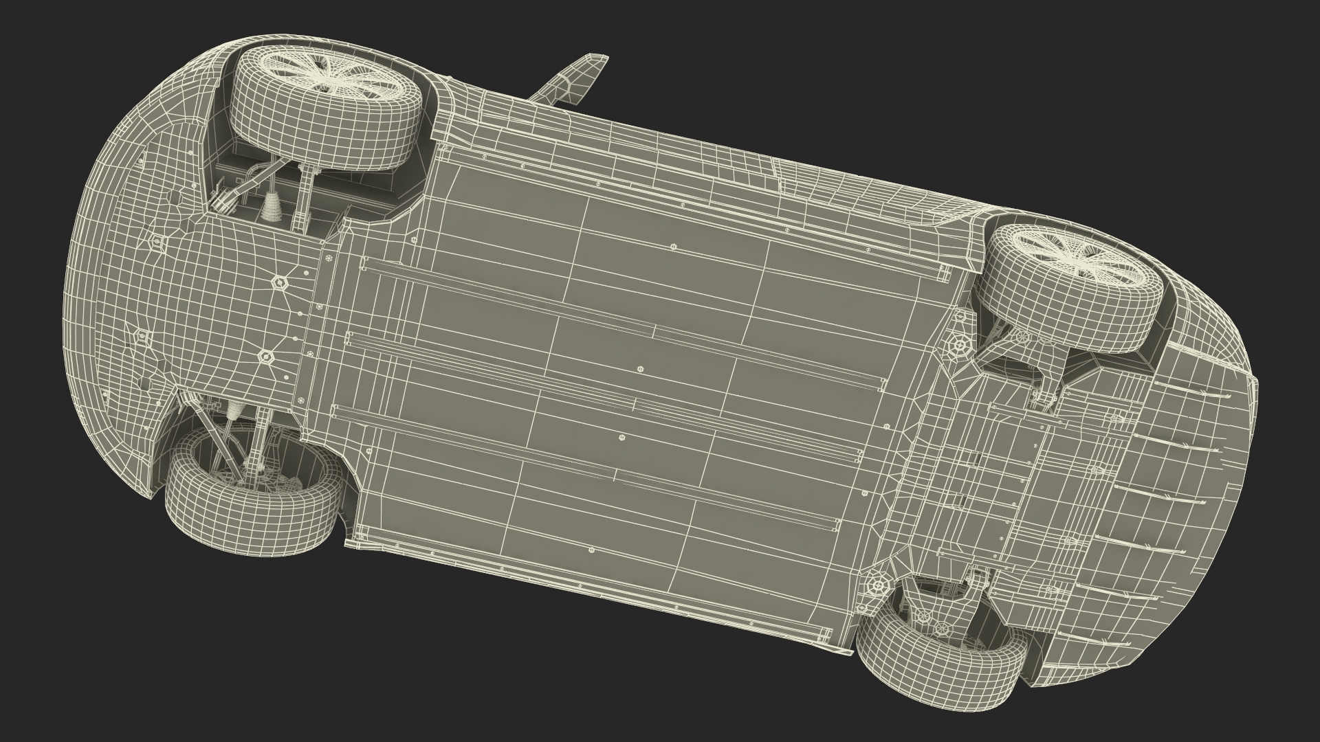 3D model Tesla Model 3 2024 with Tesla Bot Rigged