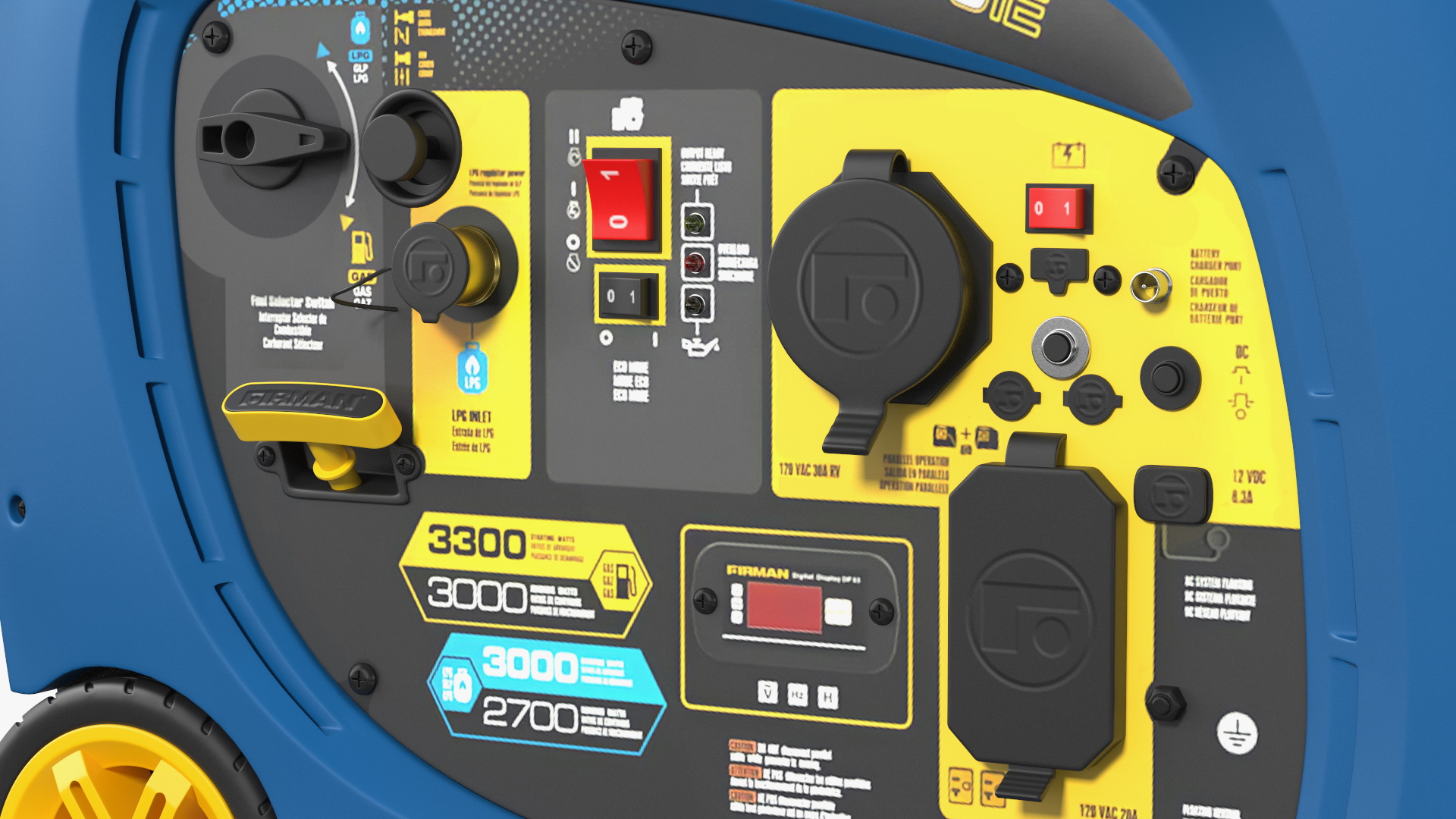 Firman WH03042 Portable Inverter Generator 3D