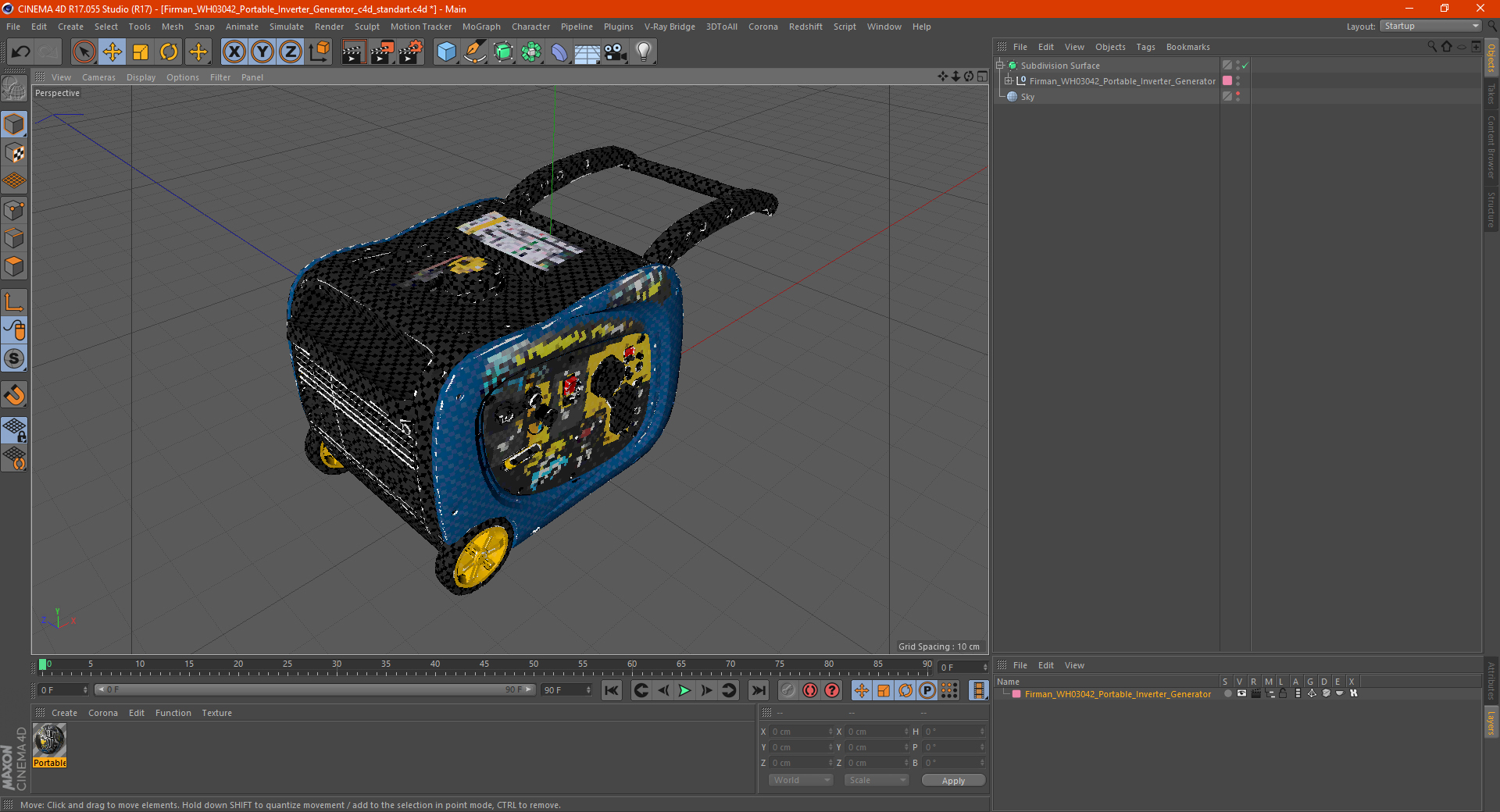 Firman WH03042 Portable Inverter Generator 3D