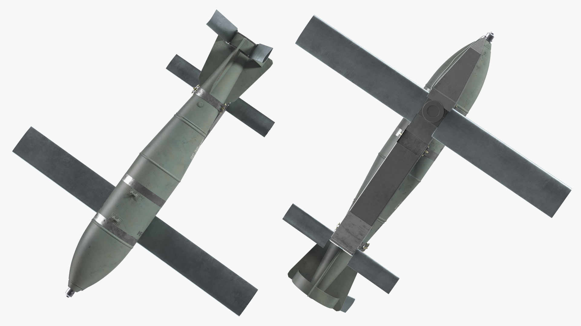 3D Russian FAB 500 M62 Air Bomb with UMPK model