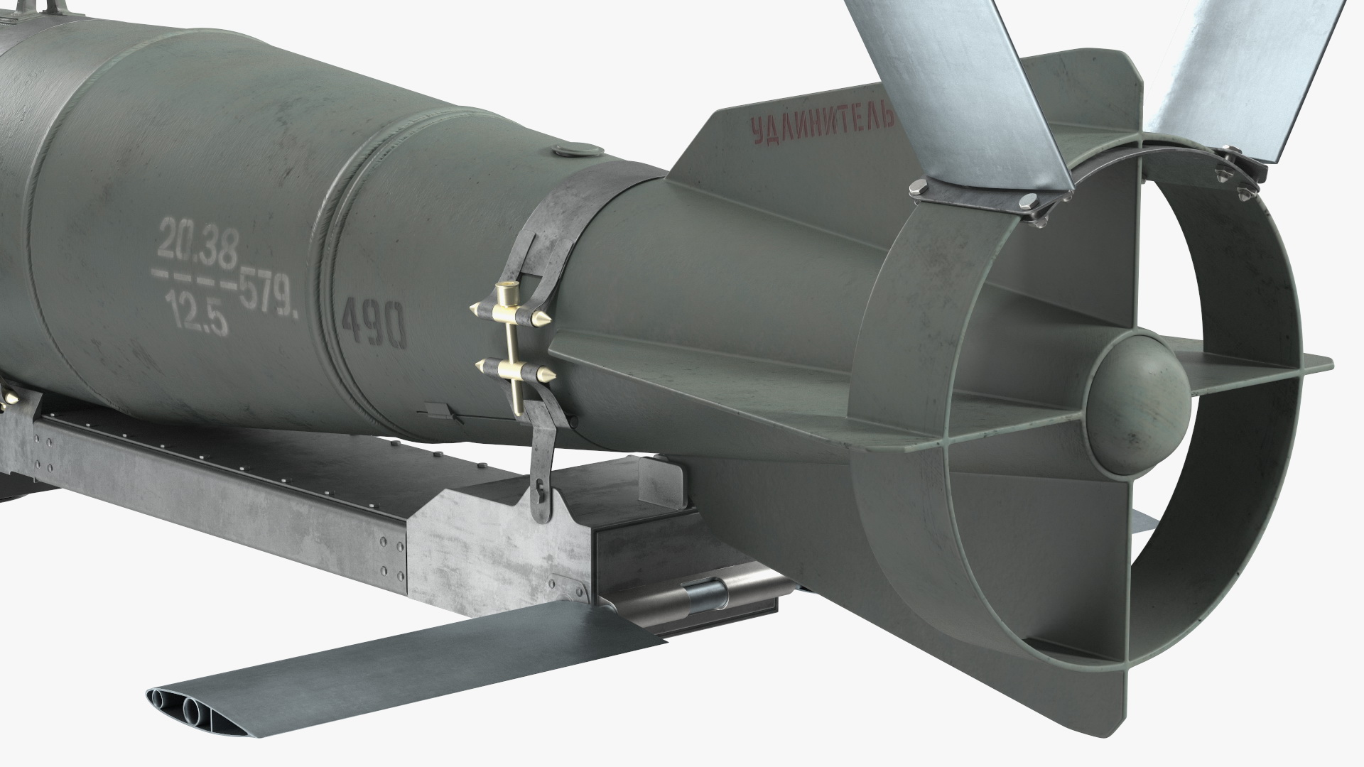 3D Russian FAB 500 M62 Air Bomb with UMPK model