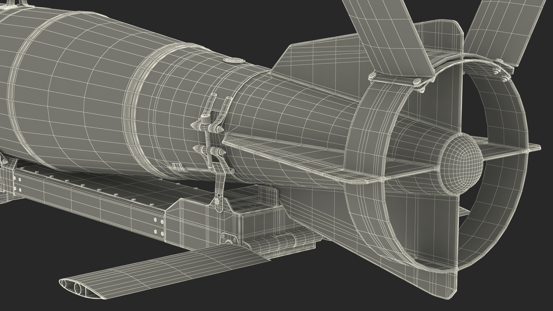 3D Russian FAB 500 M62 Air Bomb with UMPK model