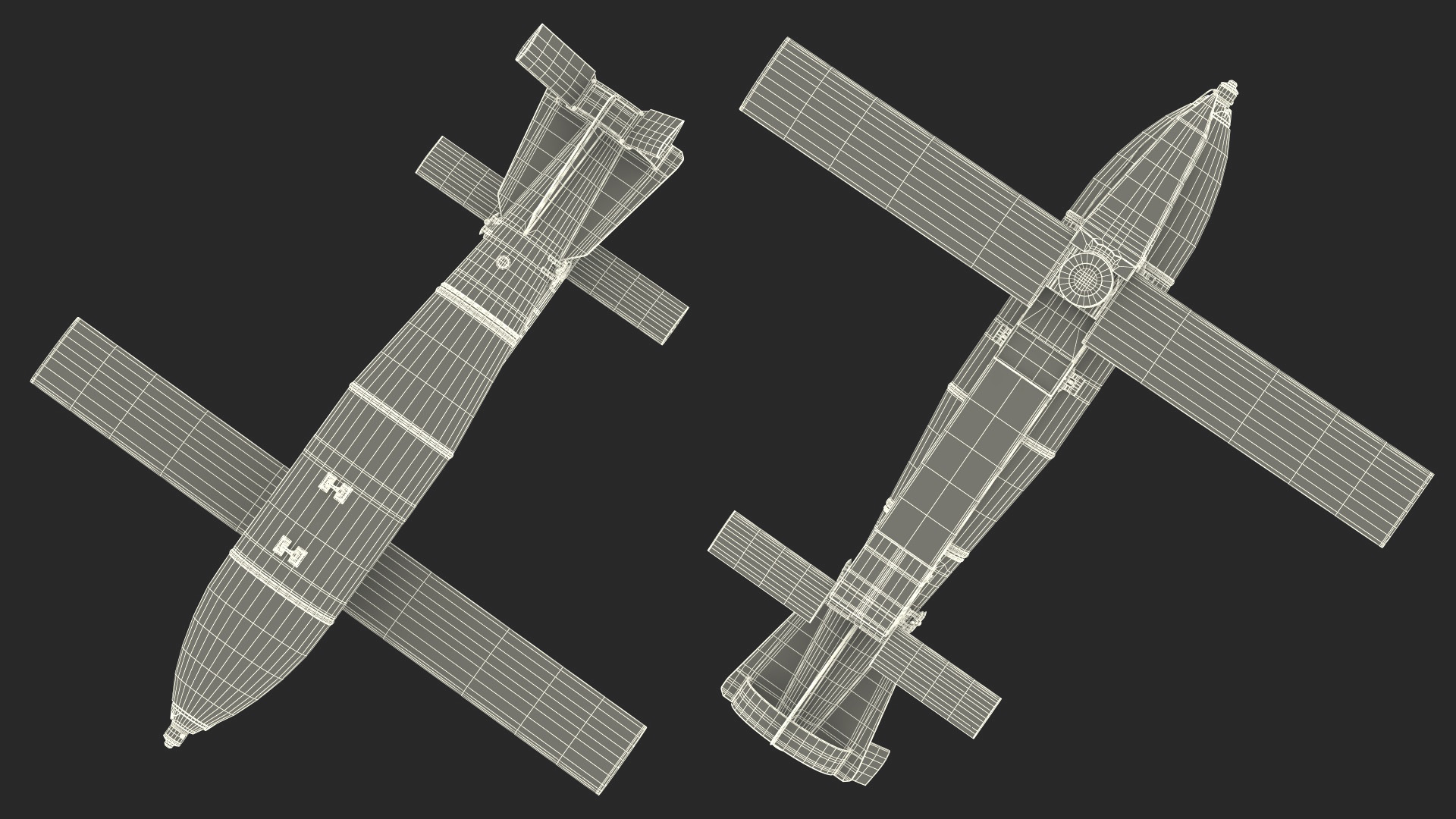3D Russian FAB 500 M62 Air Bomb with UMPK model