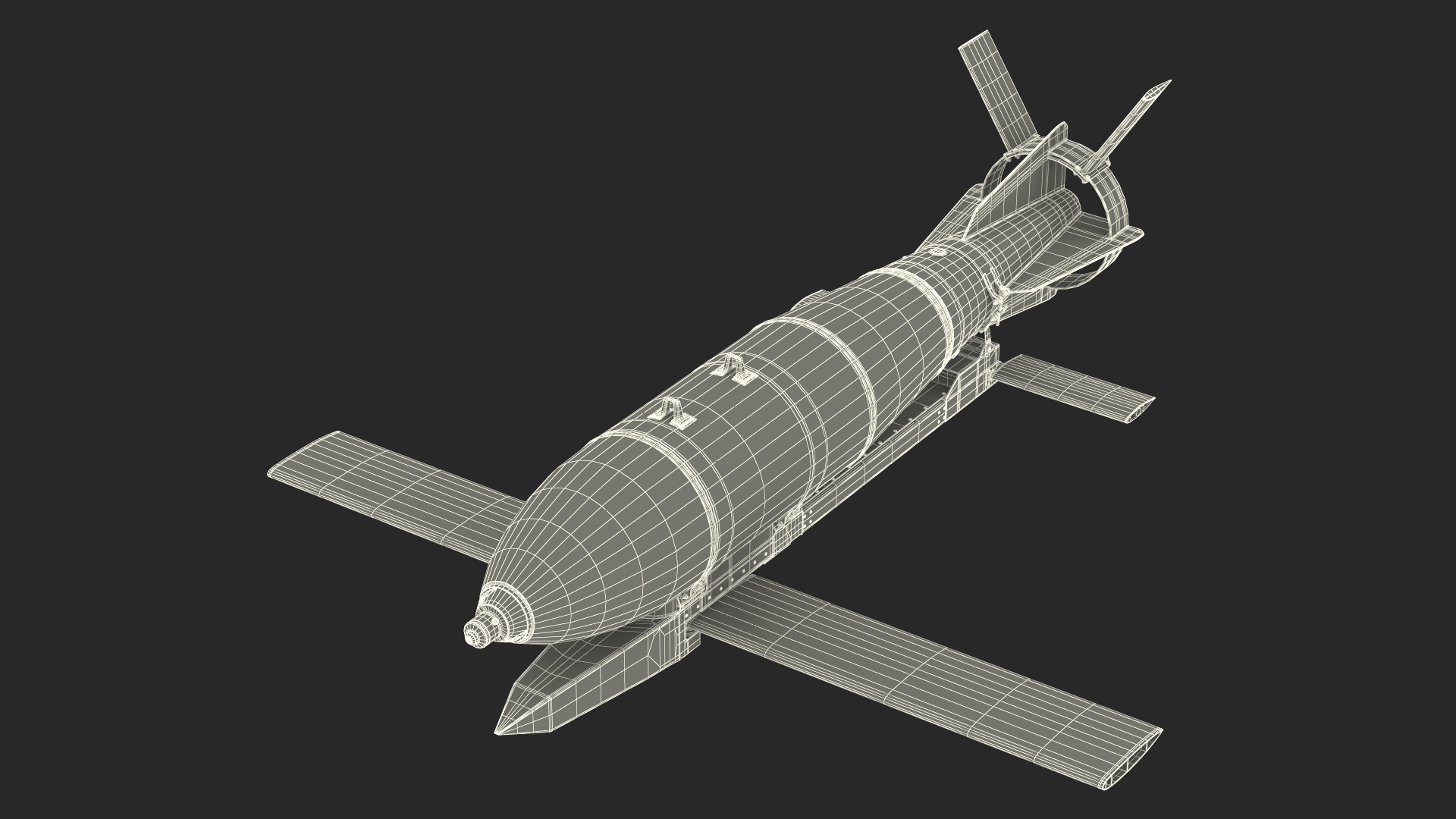 3D Russian FAB 500 M62 Air Bomb with UMPK model